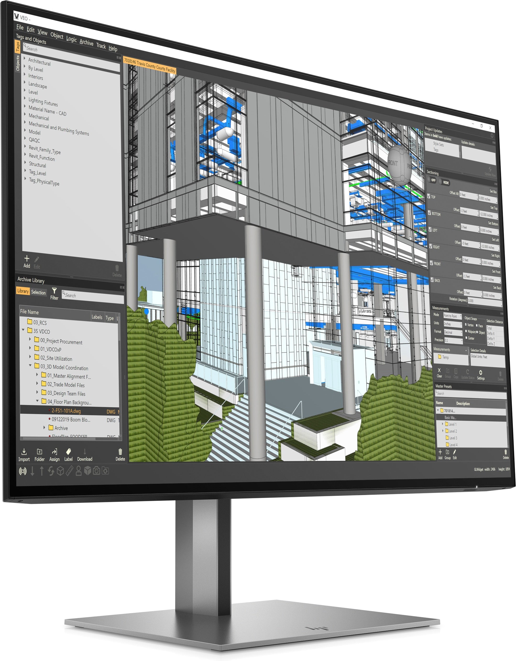 HP Z24n G3 24" WUXGA LED Monitor, 16:10, 5MS, 10M:1-Contrast - 1C4Z5AA#ABA