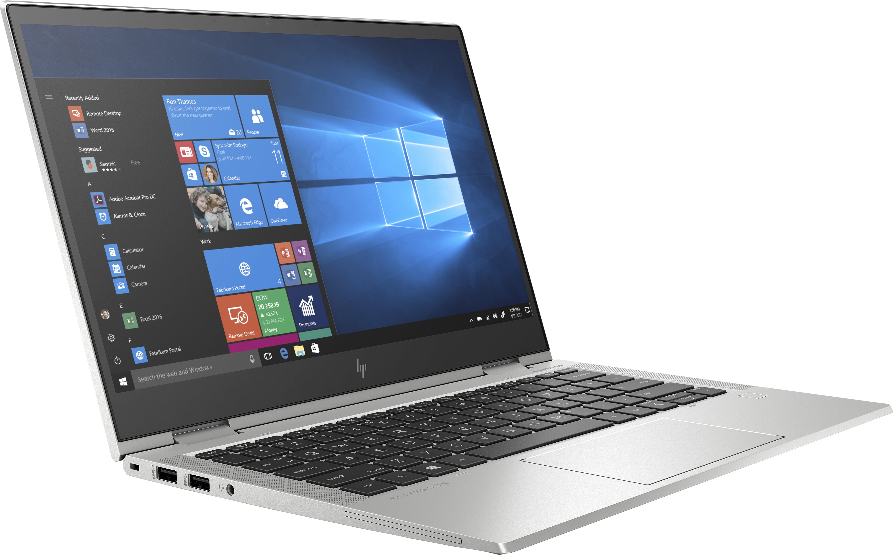 HP EliteBook X360 830 G7 13.3" FHD (Touch) Convertible Notebook, Intel i5-10310U, 1.60GHz, 16GB RAM, 512GB SSD, Win10P - 1D3F1UT#ABA