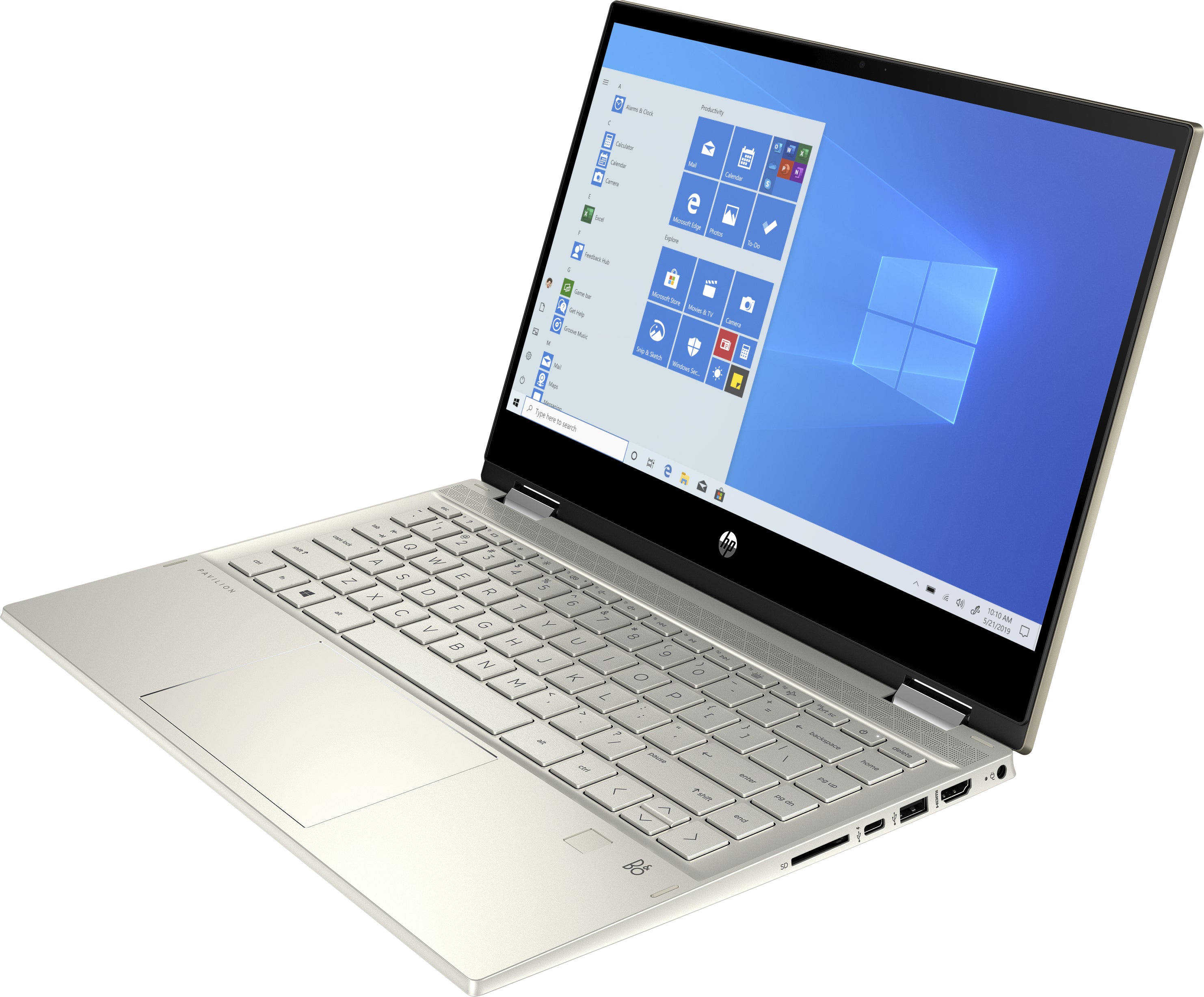 HP Pavilion x360 14m-dw1023dx 14" FHD Convertible Notebook, Intel i5-1135G7, 2.40GHz, 8GB RAM, 256GB SSD, Win10H- 1F4W5UA#ABA (Certified Refurbished)