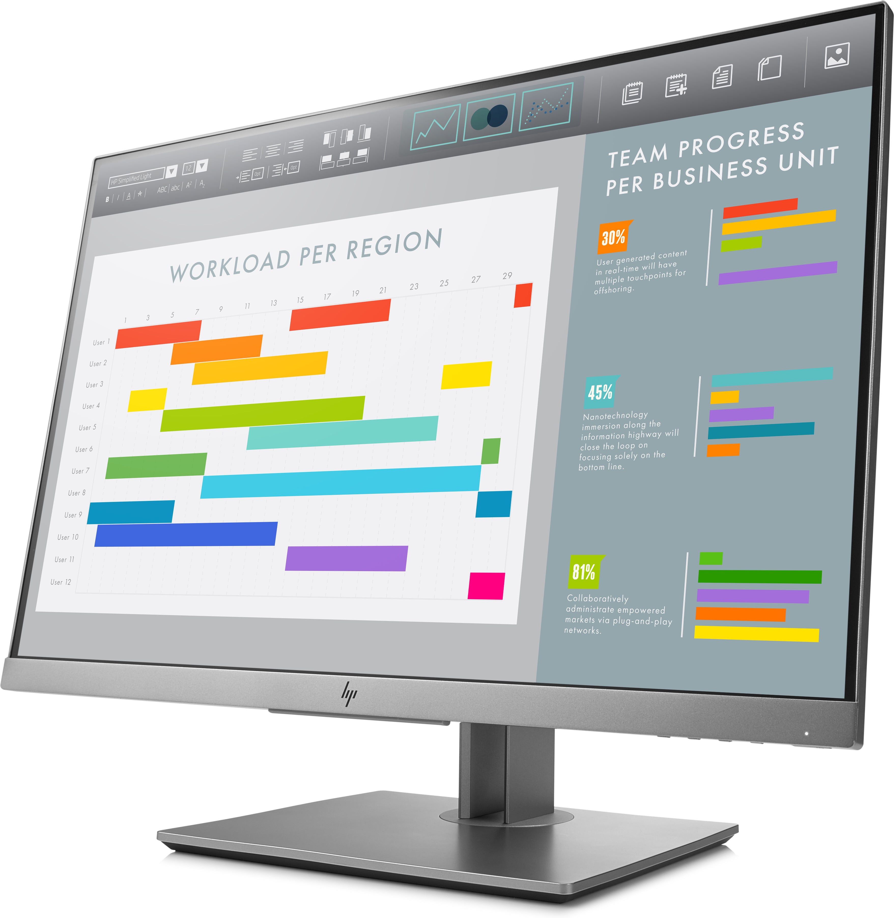 HP EliteDisplay E243i 24" WUXGA LED LCD Monitor, 16:10, 5MS, 5M:1-Contrast - 1FH49A8#ABA