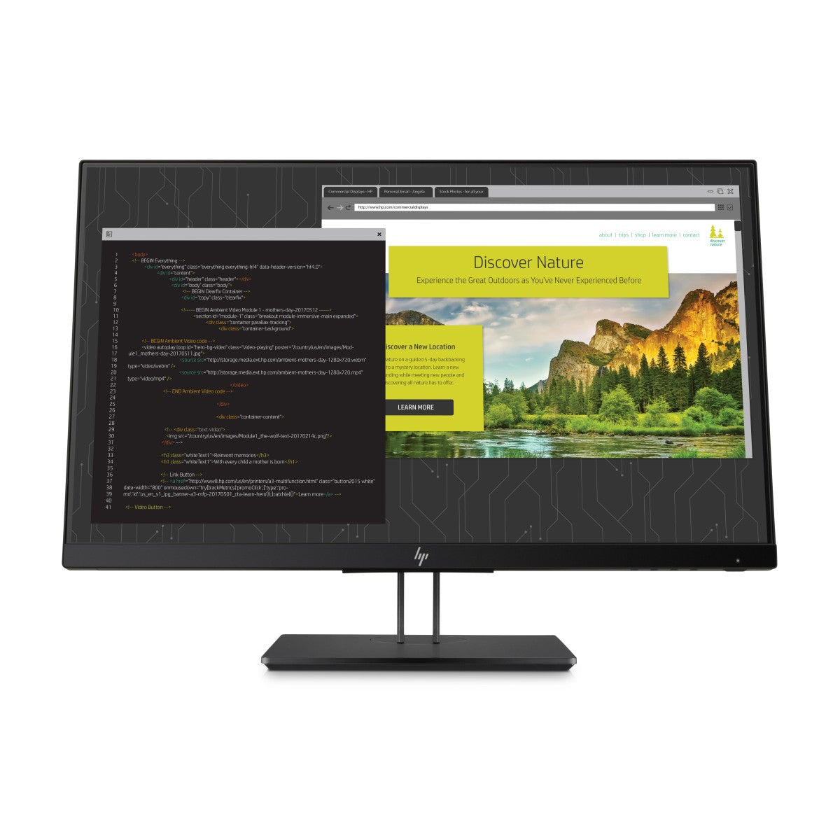 HP Z24nf G2 23.8" Full HD LED LCD Monitor, 16:9, 5MS, 10M:1-Contrast - 1JS07A8#ABA