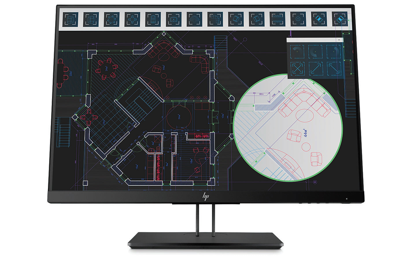 HP Z24i G2 24" WUXGA LED LCD Monitor, 16:10, 5MS, 10M:1-Contrast - 1JS08A8#ABA