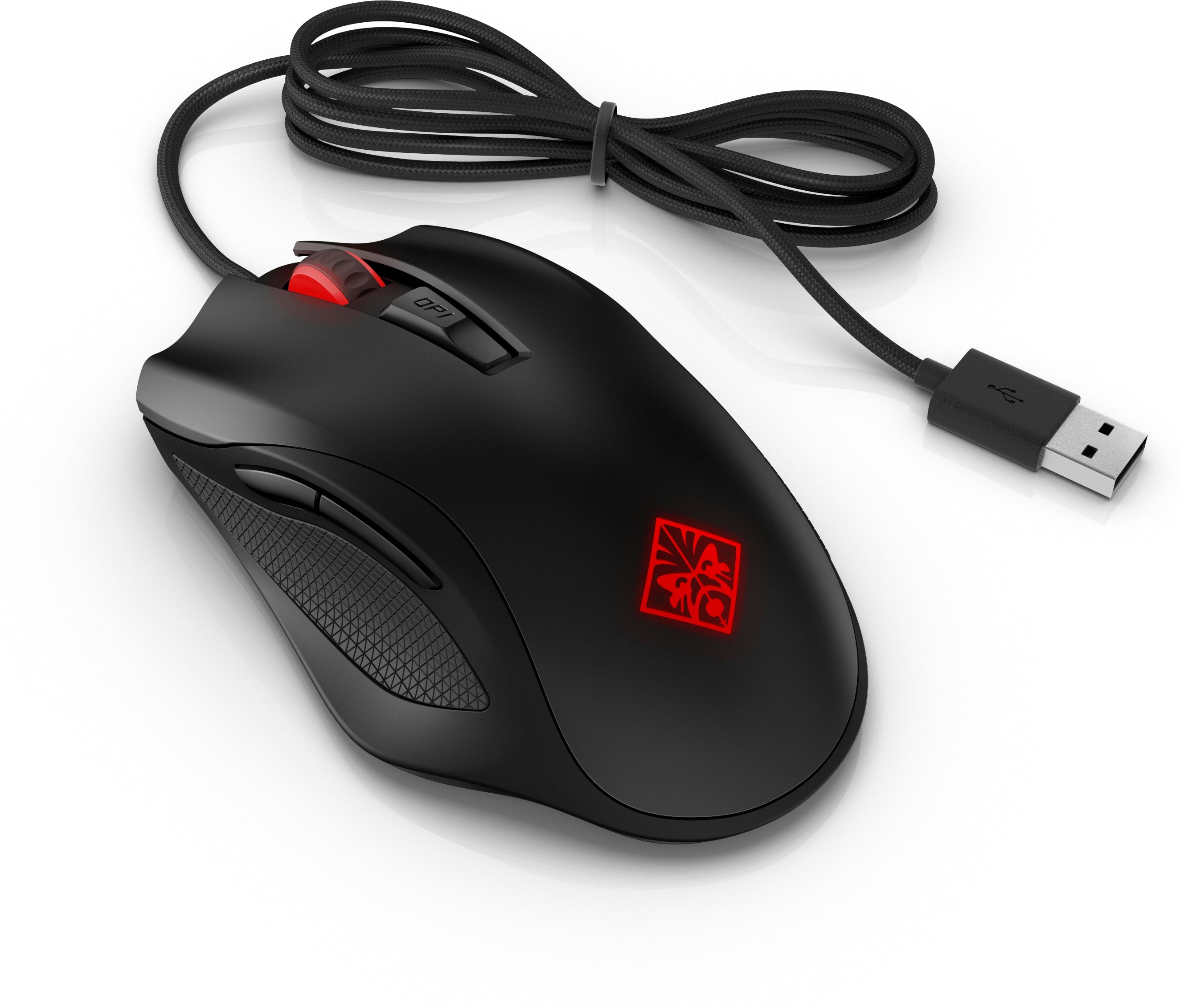 HP OMEN Mouse 600, 12000 dpi, 6 Buttons, Scroll Wheel, Wired USB - 1KF75AA#ABL