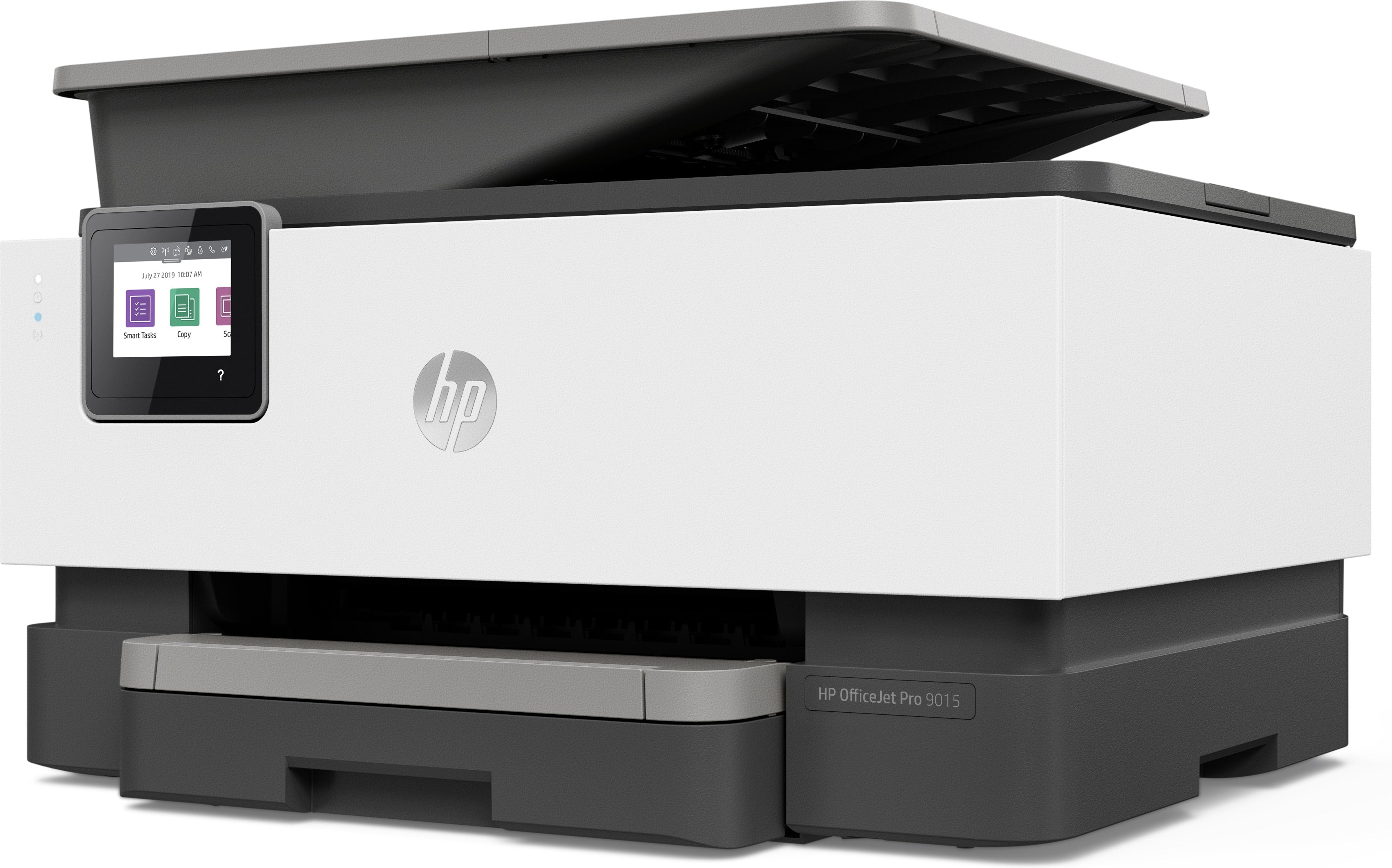 HP OfficeJet Pro 9015 All-in-One Color Inkjet Printer, 22 ppm Black, 18 ppm Color, 4800 x 1200 dpi, 512 MB Memory, WiFi, Ethernet, USB 2.0, Duplex Printing - 1KR42A#B1H