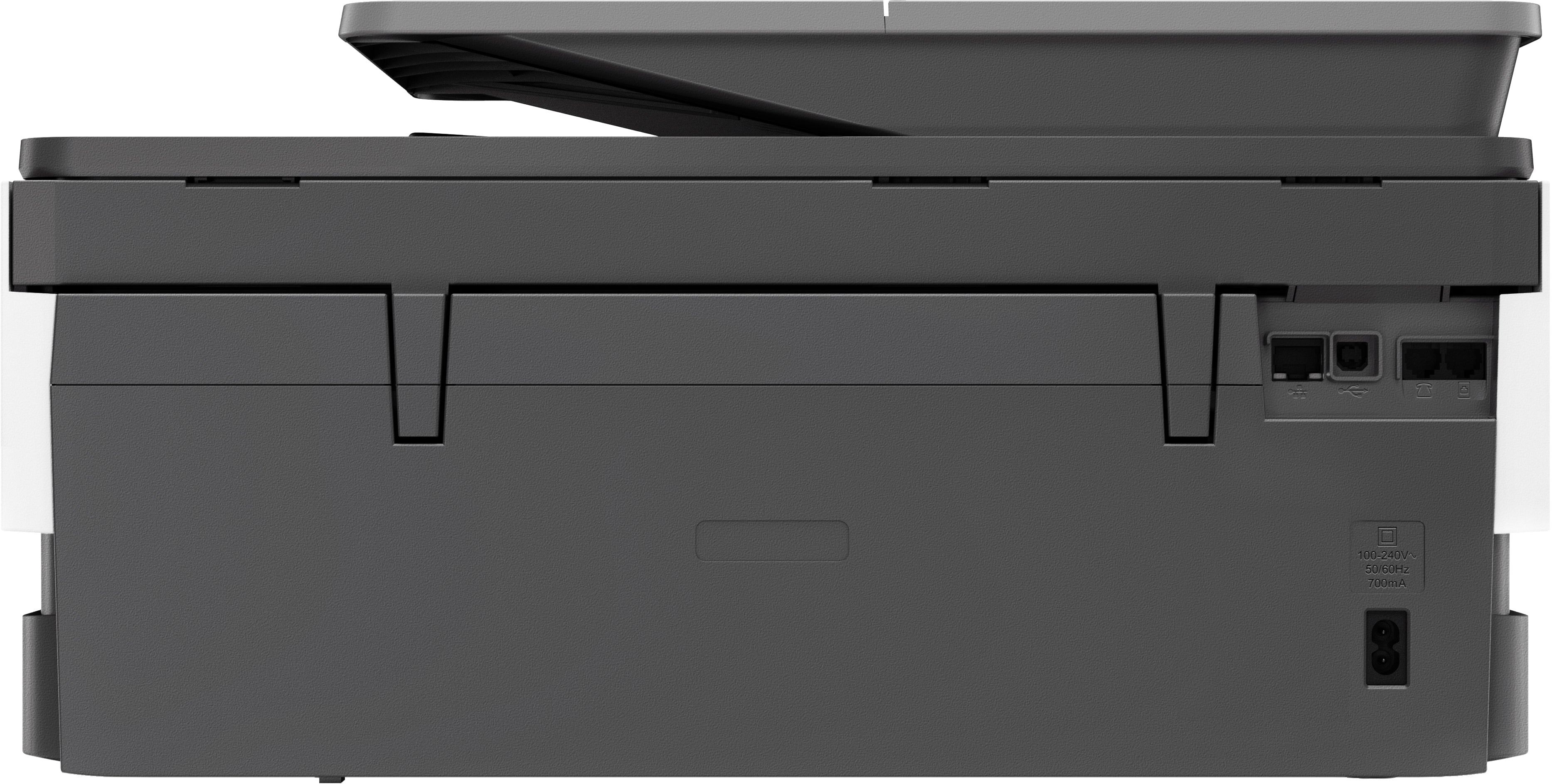 HP OfficeJet Pro 8025 All-in-One Color Inkjet Printer, 20 ppm Black, 10 ppm Color, 4800 x 1200 dpi, 256 MB Memory, WiFi, Ethernet, Duplex Printing - 1KR57A#B1H