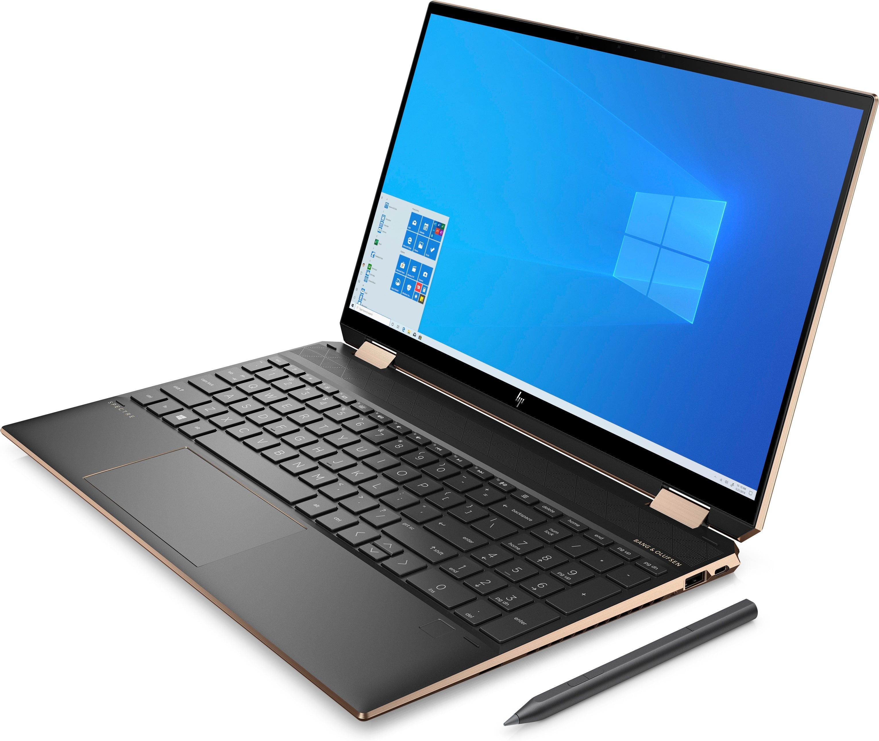 HP Spectre x360 15-eb1043dx 15.6" 4K UHD Convertible Notebook, Intel i7-1165G7, 16GB RAM, 512GB SSD, 32GB Optane, Win10H - 1M8F0UA#ABA (Refurbished)
