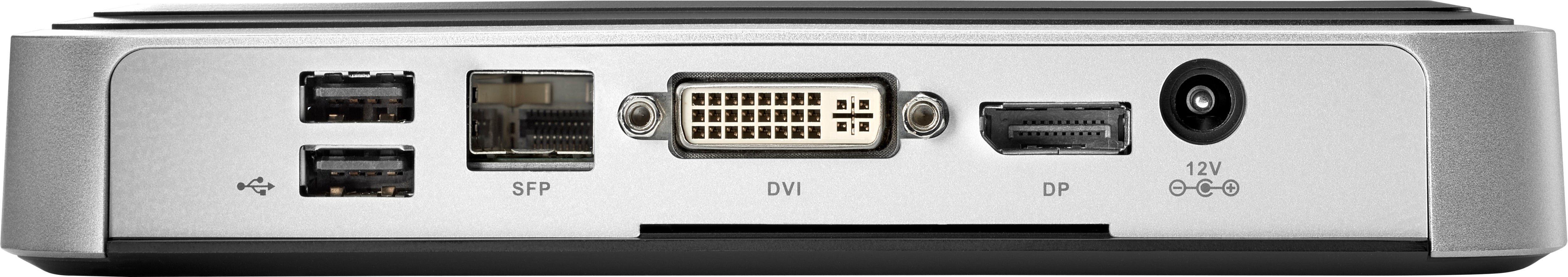 HP t310 G2 Mini Desktop Slimline Zero Client, Teradici TERA2321 PCoIP Processor, 512MB RAM, 32GB Flash Memory - 2FU10AA#ABA