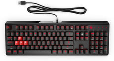 HP OMEN Wired USB Gaming Keyboard 1100, Black - 1MY13AA#ABA