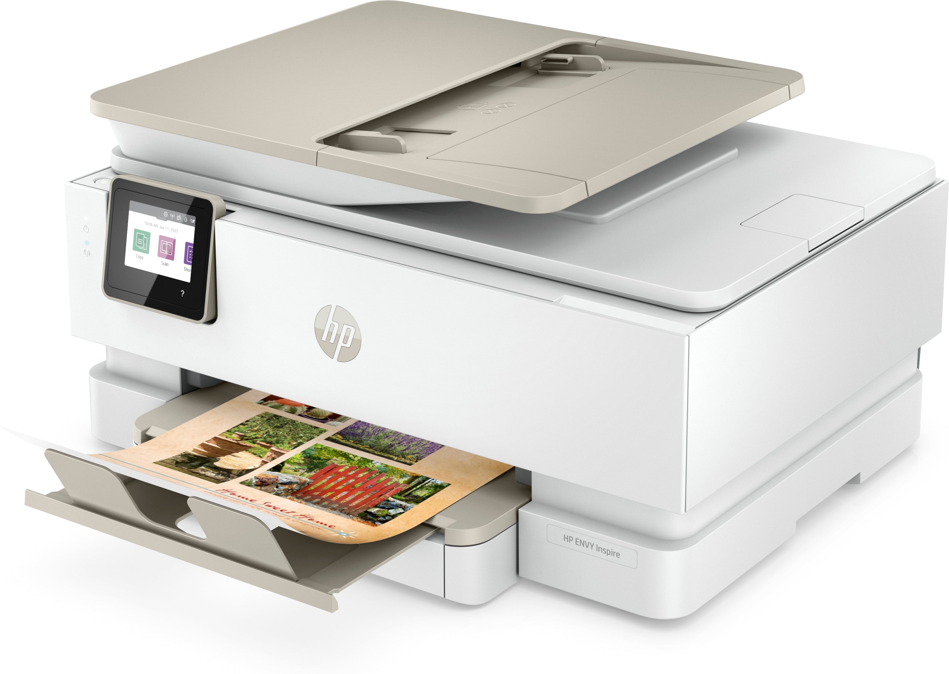 HP ENVY Inspire 7955e All-in-One Color Inkjet Printer, Print/Copy/Scan/Photo, 15/10 ppm, 256MB, USB, WiFi - 1W2Y8A#B1H