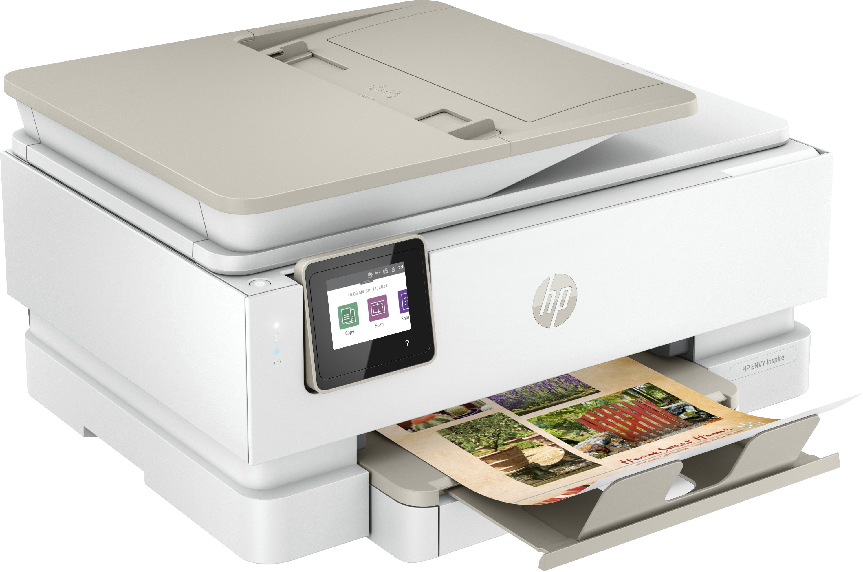 HP ENVY Inspire 7955e All-in-One Color Inkjet Printer, Print/Copy/Scan/Photo, 15/10 ppm, 256MB, USB, WiFi - 1W2Y8A#B1H