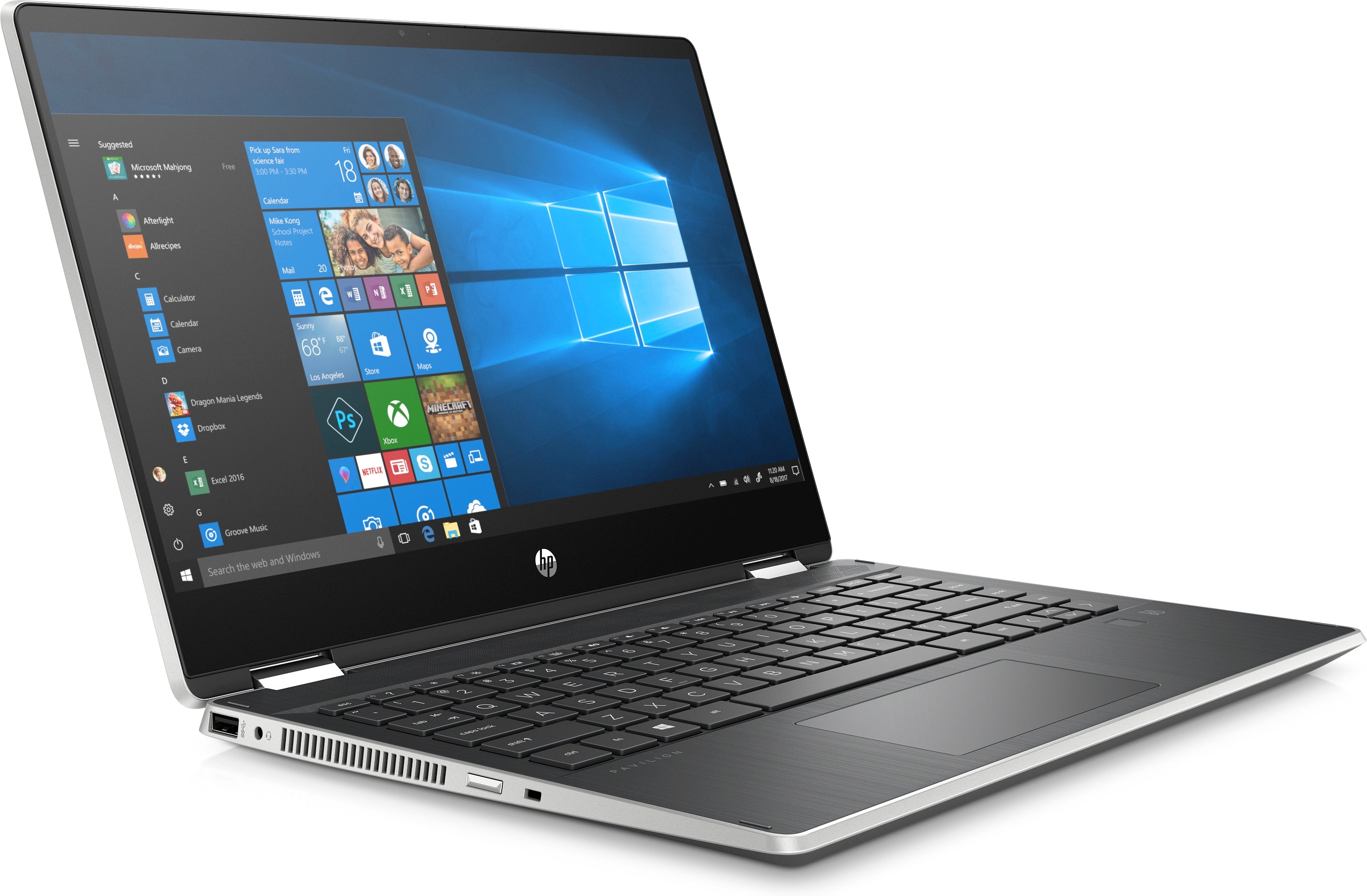 HP Pavilion x360 14-dh2085cl 14" FHD Convertible Notebook, Intel i5-1035G1, 1.0GHz, 16GB RAM, 512GB SSD, Win10H- 208M8UA#ABA (Refurbished)