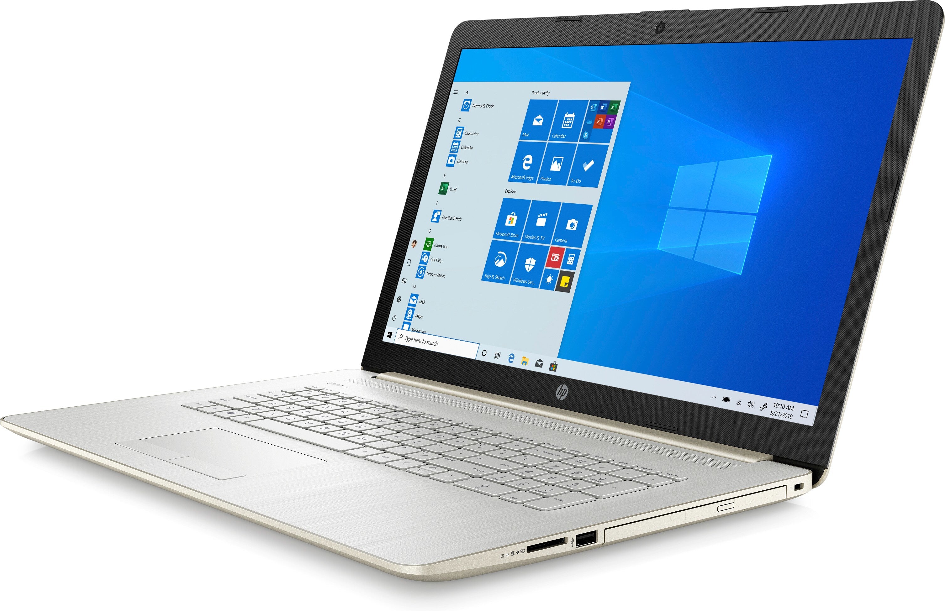 HP 17-ca2002ds 17.3" HD+ Notebook, AMD R3-3250U, 2.60GHz, 8GB RAM, 256GB SSD, Win10H - 22D00UA#ABA (Certified Refurbished)