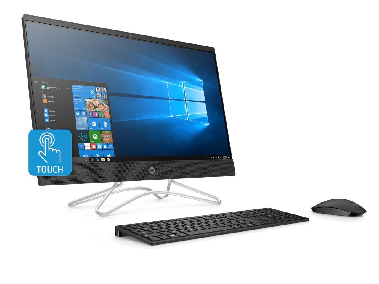 HP 24-f0032ds (Touchscreen) All-in-One Desktop PC, 23.8" FHD, AMD A9-9425, 3.10GHz, 8GB RAM, 1TB HDD, Windows 10 Home 64-Bit- 3LB03AA#ABA