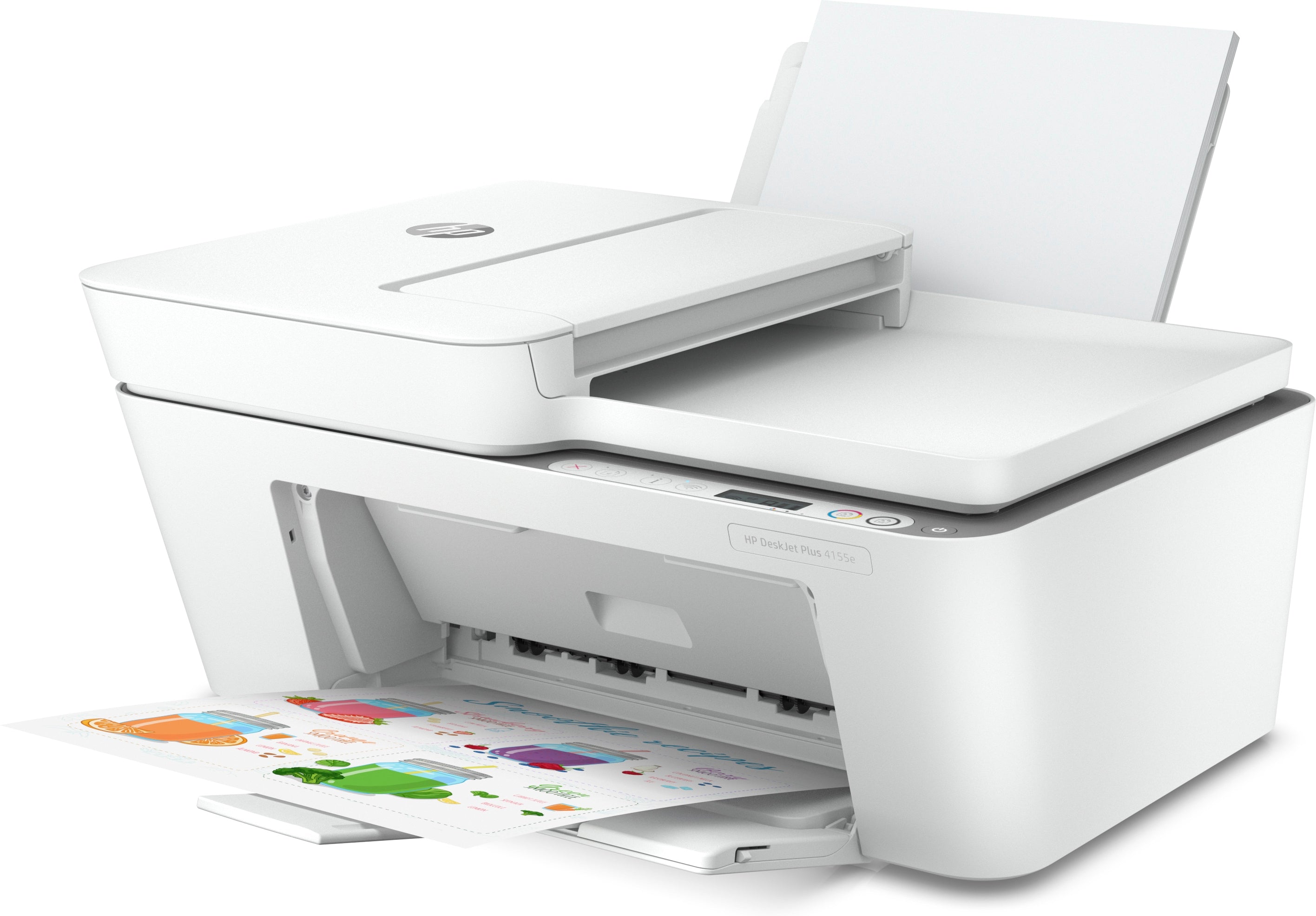 HP DeskJet 4155e All-in-One Color Inkjet Printer, Print/Copy/Scan, 8.5/5.5 ppm, 64MB, USB, WiFi - 26Q90A#B1H