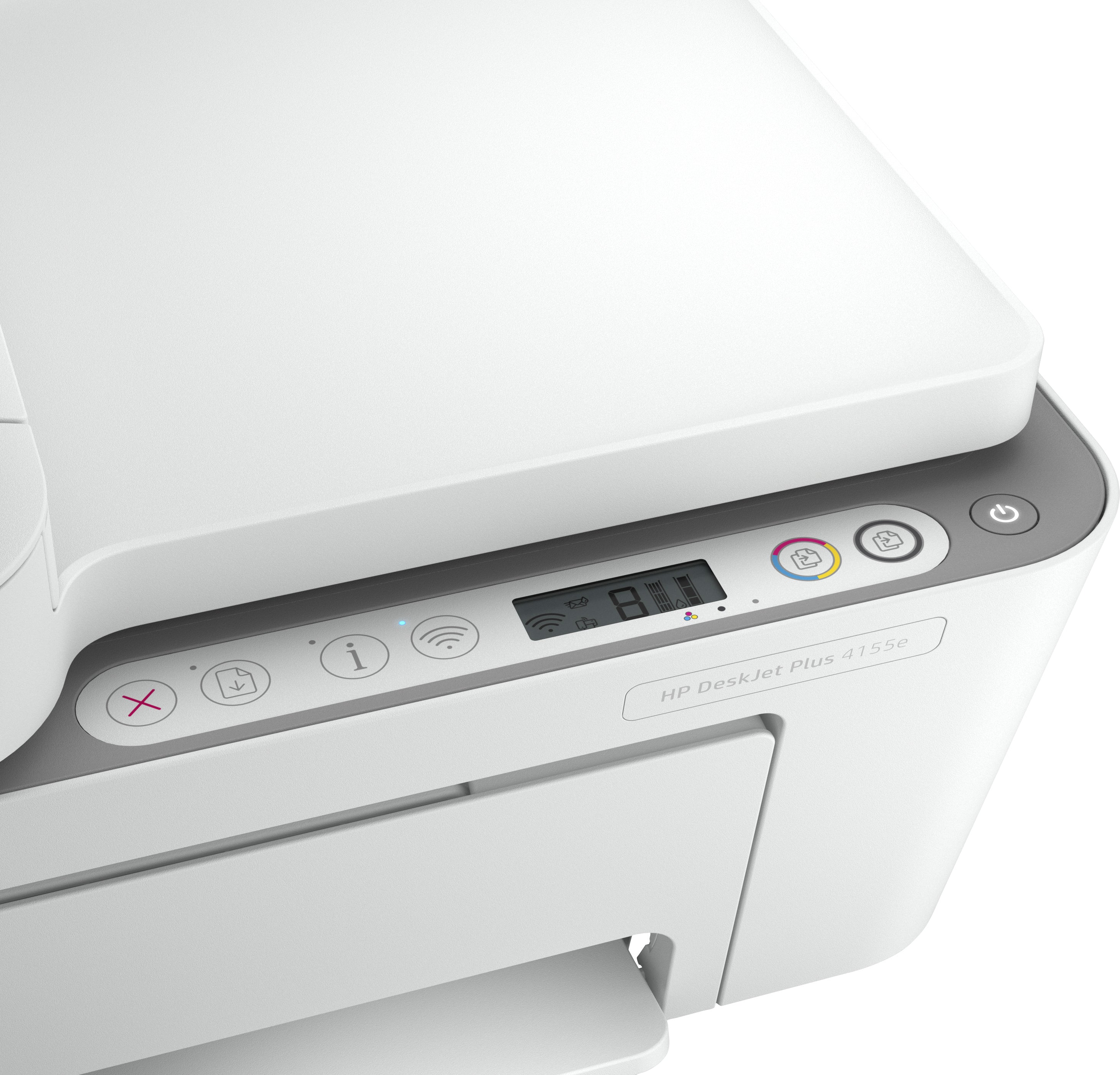 HP DeskJet 4155e All-in-One Color Inkjet Printer, Print/Copy/Scan, 8.5/5.5 ppm, 64MB, USB, WiFi - 26Q90A#B1H
