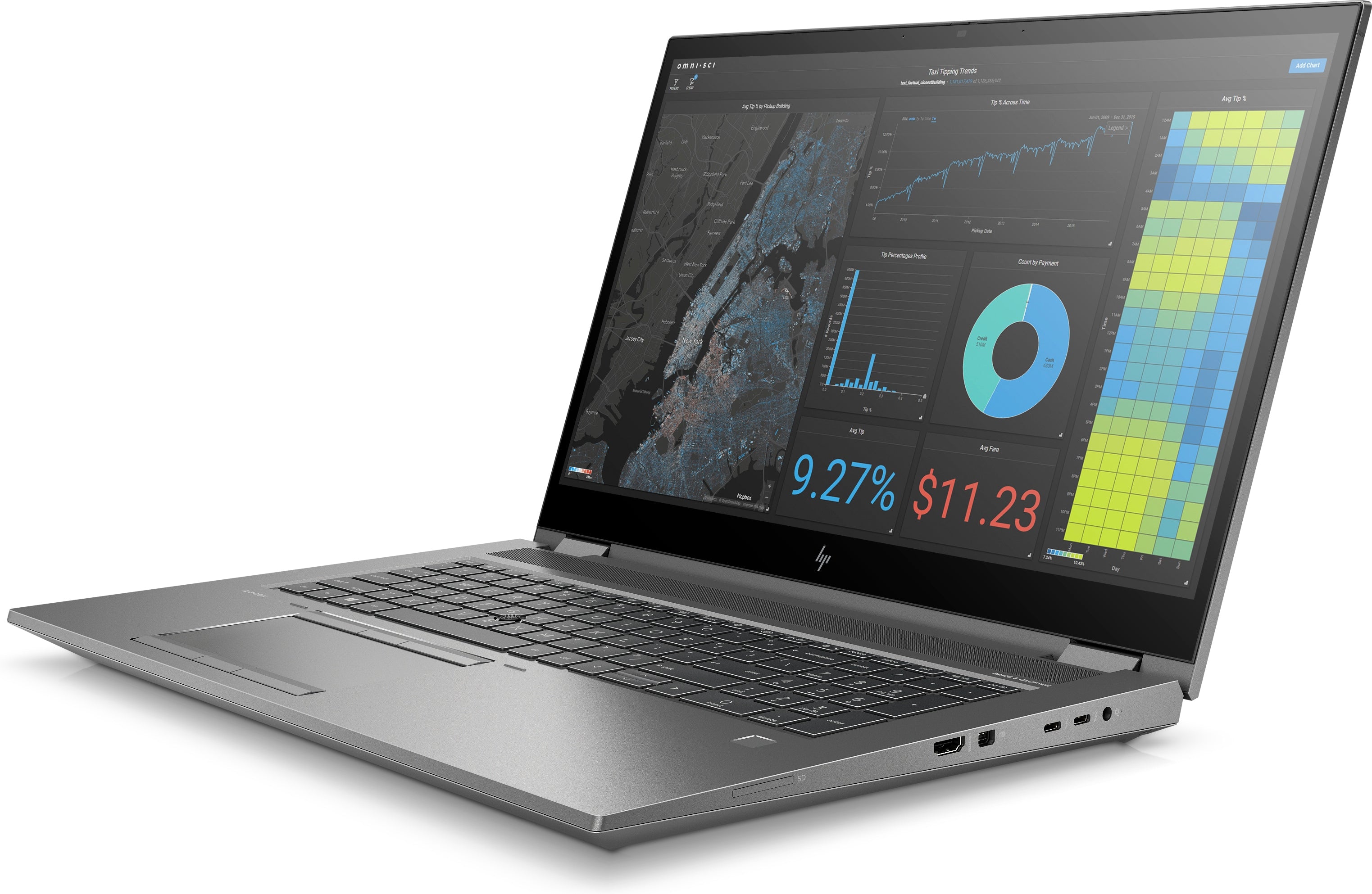 HP ZBook Fury 17 G7 17.3" FHD Mobile Workstation, Intel i7-10850H, 2.70GHz, 16GB RAM, 512GB SSD, Win10P - 2B0T7UT#ABA