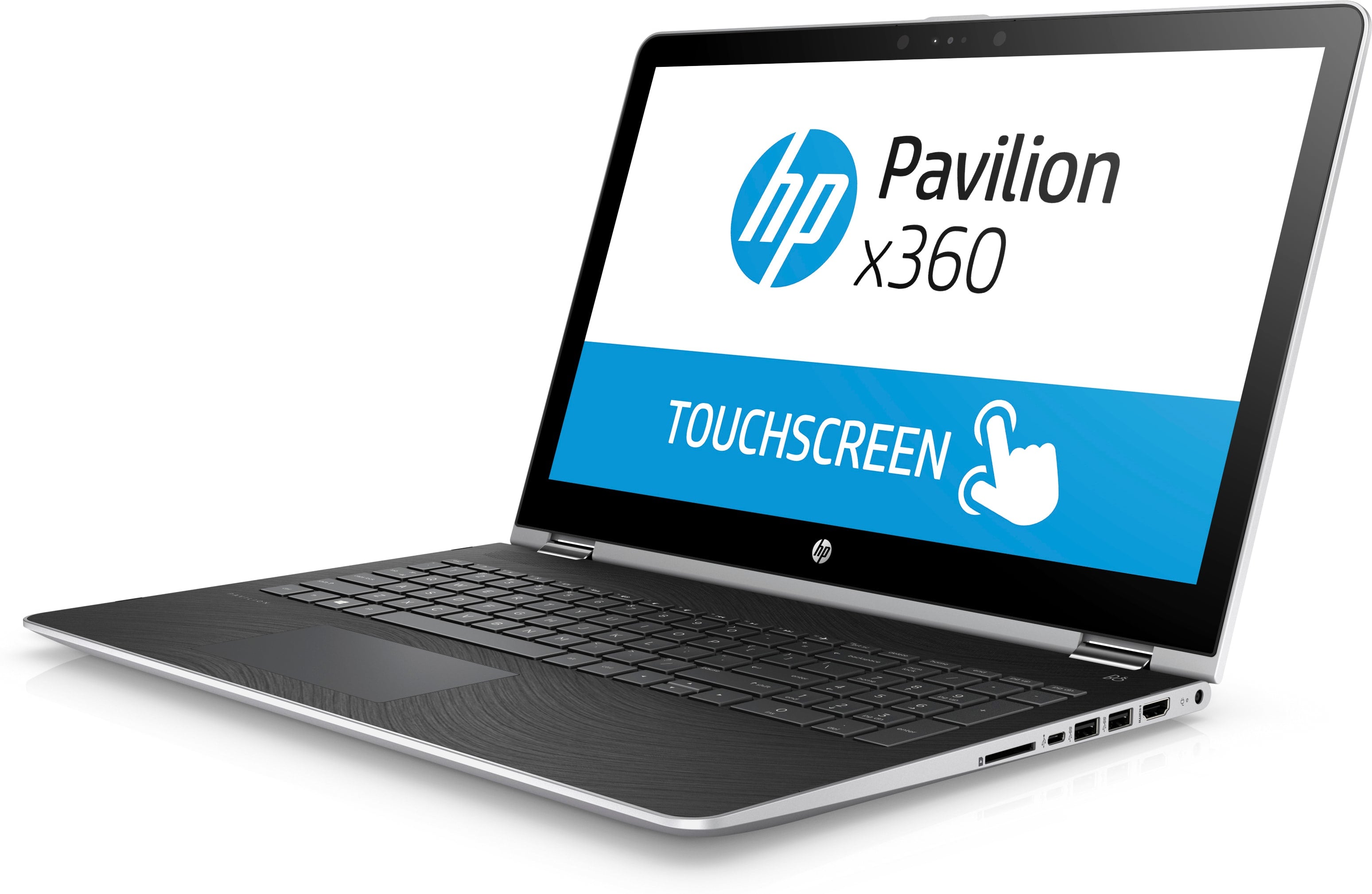 HP Pavilion X360 15-br068cl 15.6" FHD (Touchscreen) Convertible Notebook, Intel Core i5-7200U, 2.50GHz, 8GB RAM, 1TB HDD, Windows 10 Home 64-Bit- 2DT02UA#ABA