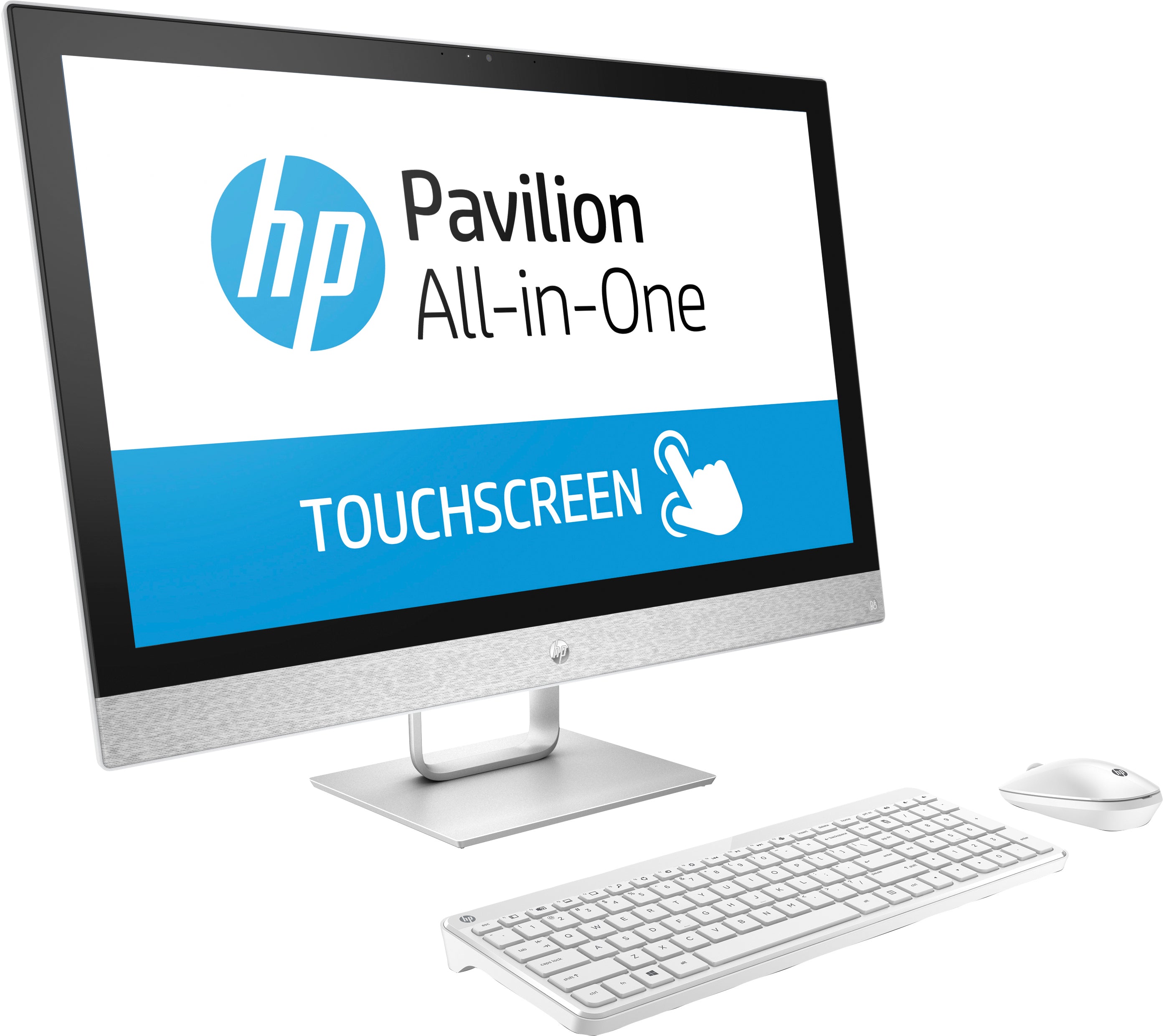 HP Pavilion 27-r039 All-in-One Computer, 27" FHD (Touchscreen) Display, Intel Core i5, 2.40GHz, 8GB RAM, 1TB HDD + 16 GB SSD, Windows 10 Home 64-Bit- 2HJ57AA#ABL