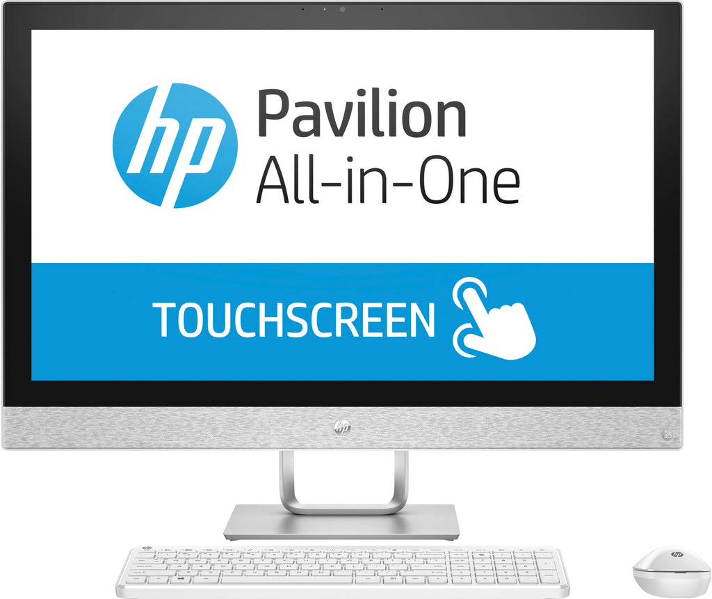 HP Pavilion 27-r039 All-in-One Computer, 27" FHD (Touchscreen) Display, Intel Core i5, 2.40GHz, 8GB RAM, 1TB HDD + 16 GB SSD, Windows 10 Home 64-Bit- 2HJ57AA#ABL