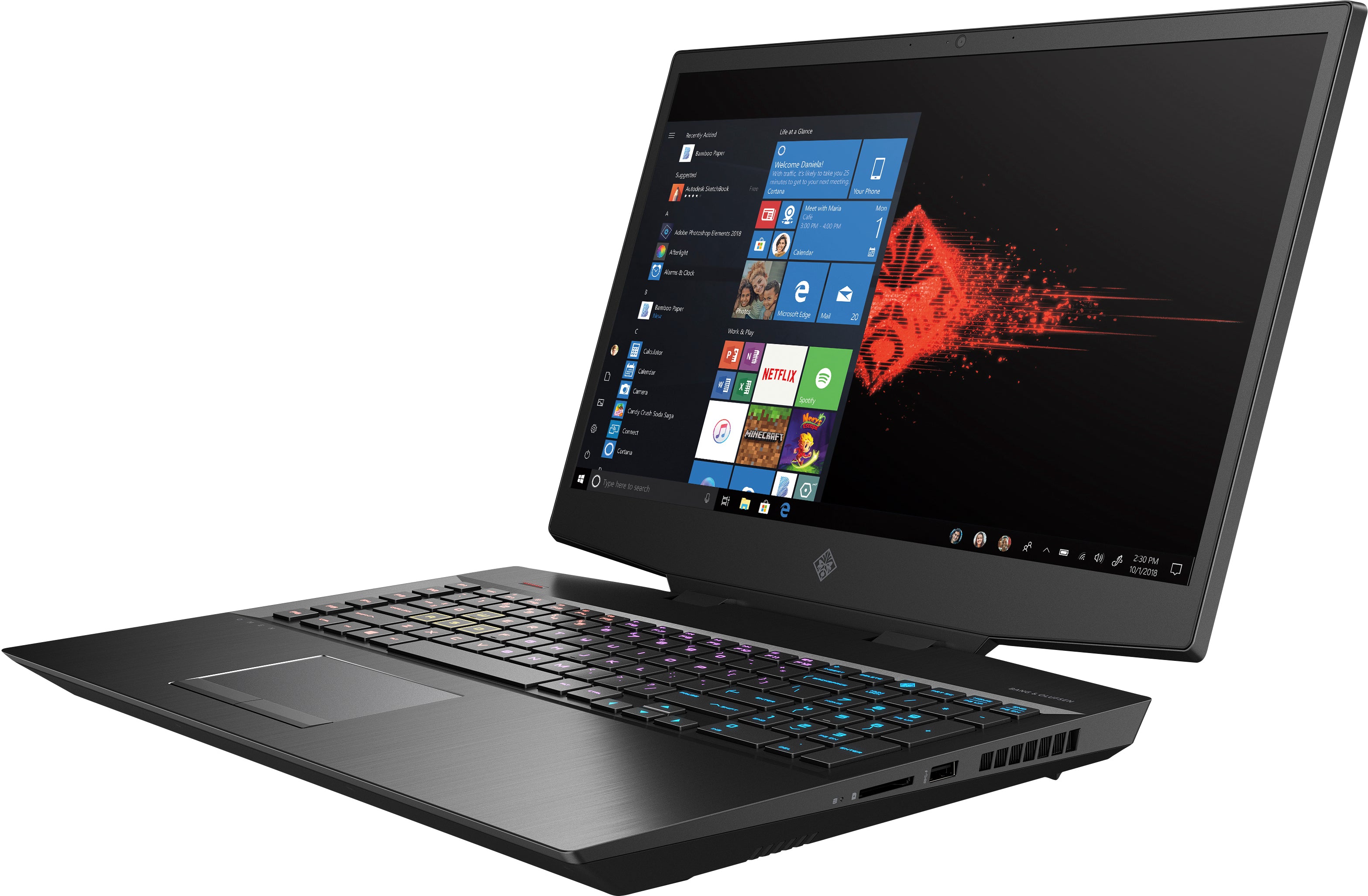 HP OMEN 17-cb1060nr 17.3" FHD (NonTouch) Gaming Notebook, Intel i7-10750H, 2.60GHz, 8GB RAM, 512GB SSD, Win10H - 2L007UA#ABA