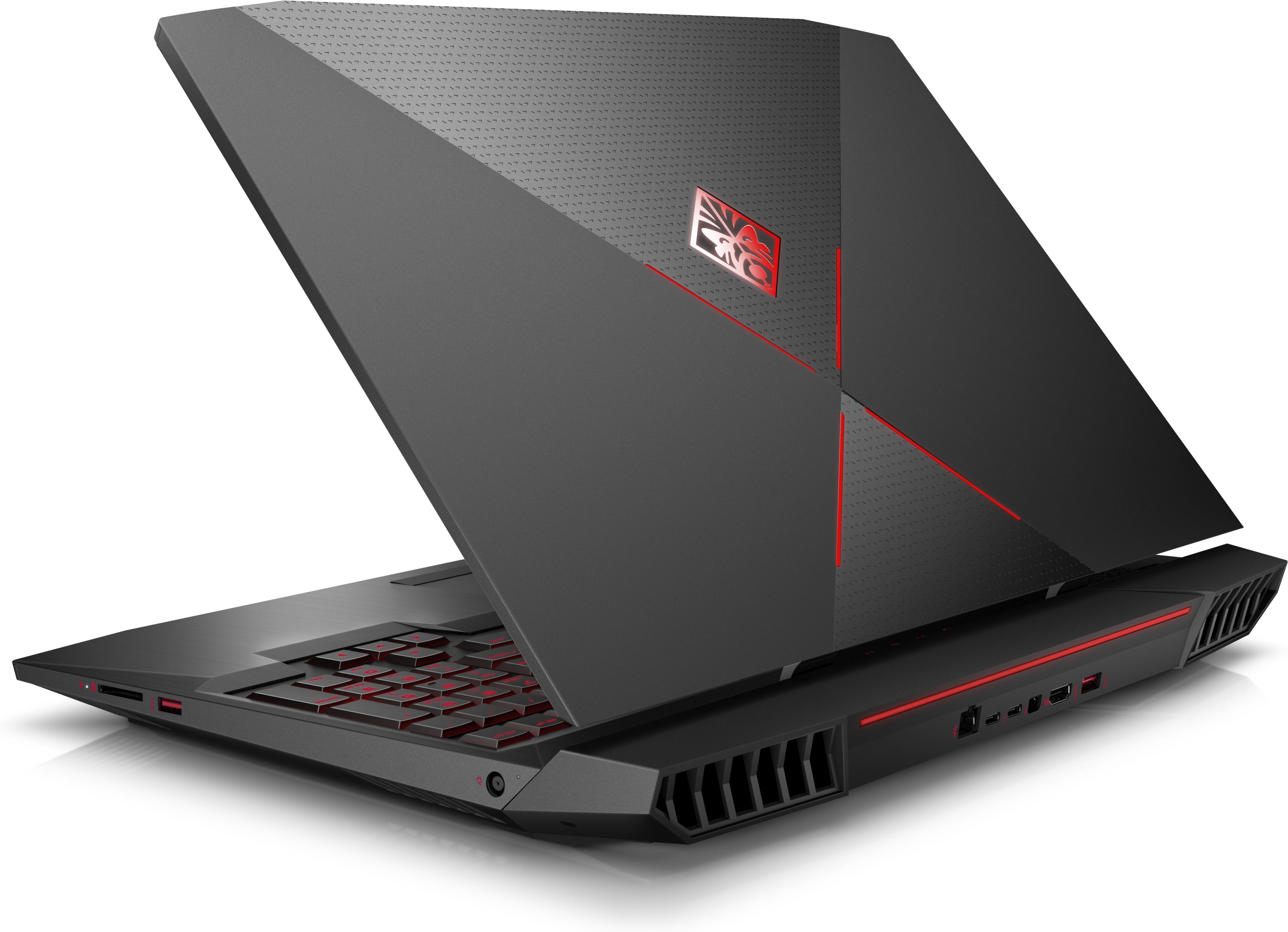 HP Omen X 17-ap010nr 17.3" Full HD (Non-Touch) Notebook, Intel Core i7-7700HQ, 2.80GHz, 16GB RAM, 1TB HDD, 256GB SSD, Windows 10 Home 64-Bit, Shadow Black - 2LV57UA#ABA