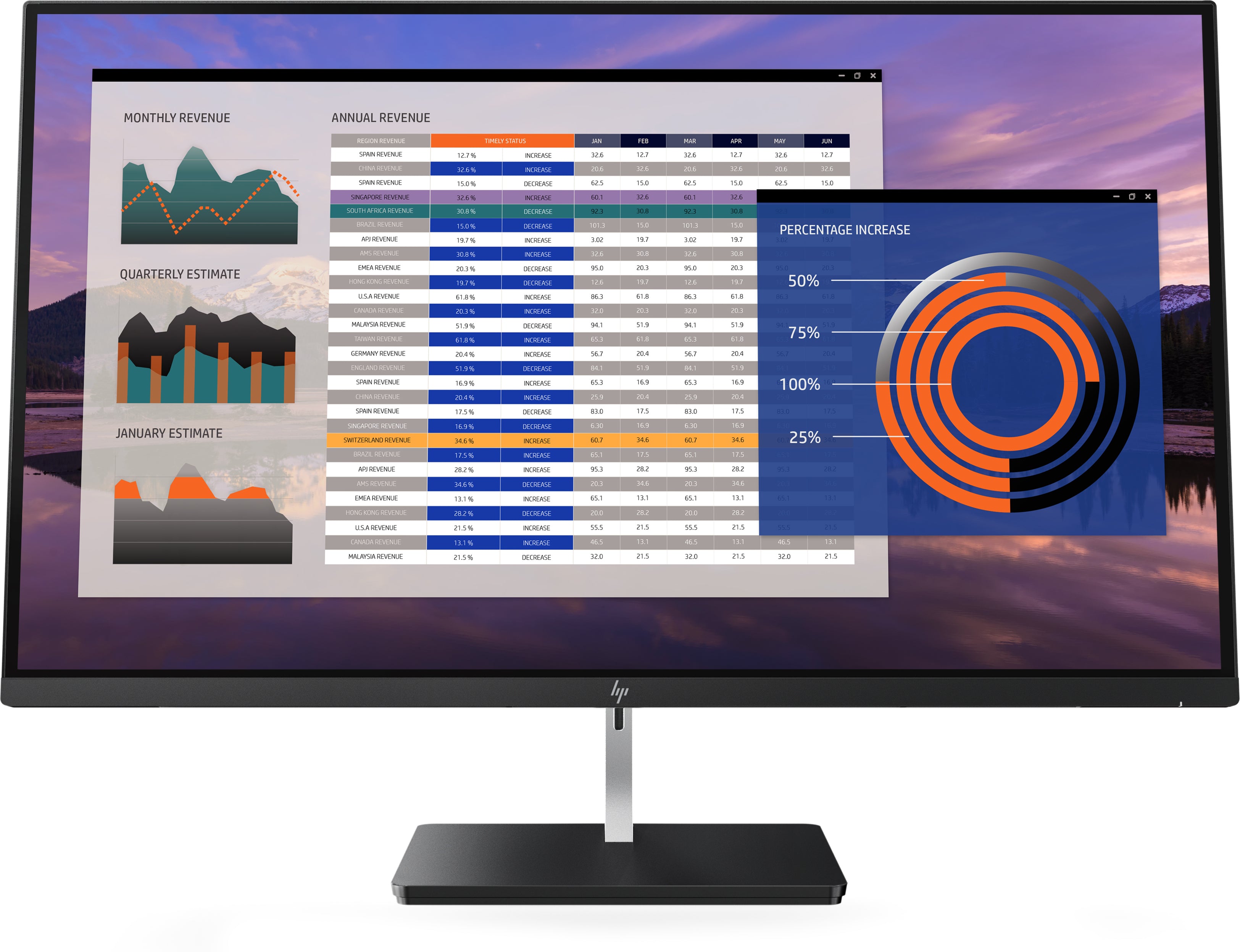 HP EliteDisplay S270n 27" 4K UHD Monitor, LED Display, 16:9, 5.4MS, 10M:1-Contrast - 2PD37A8#ABA
