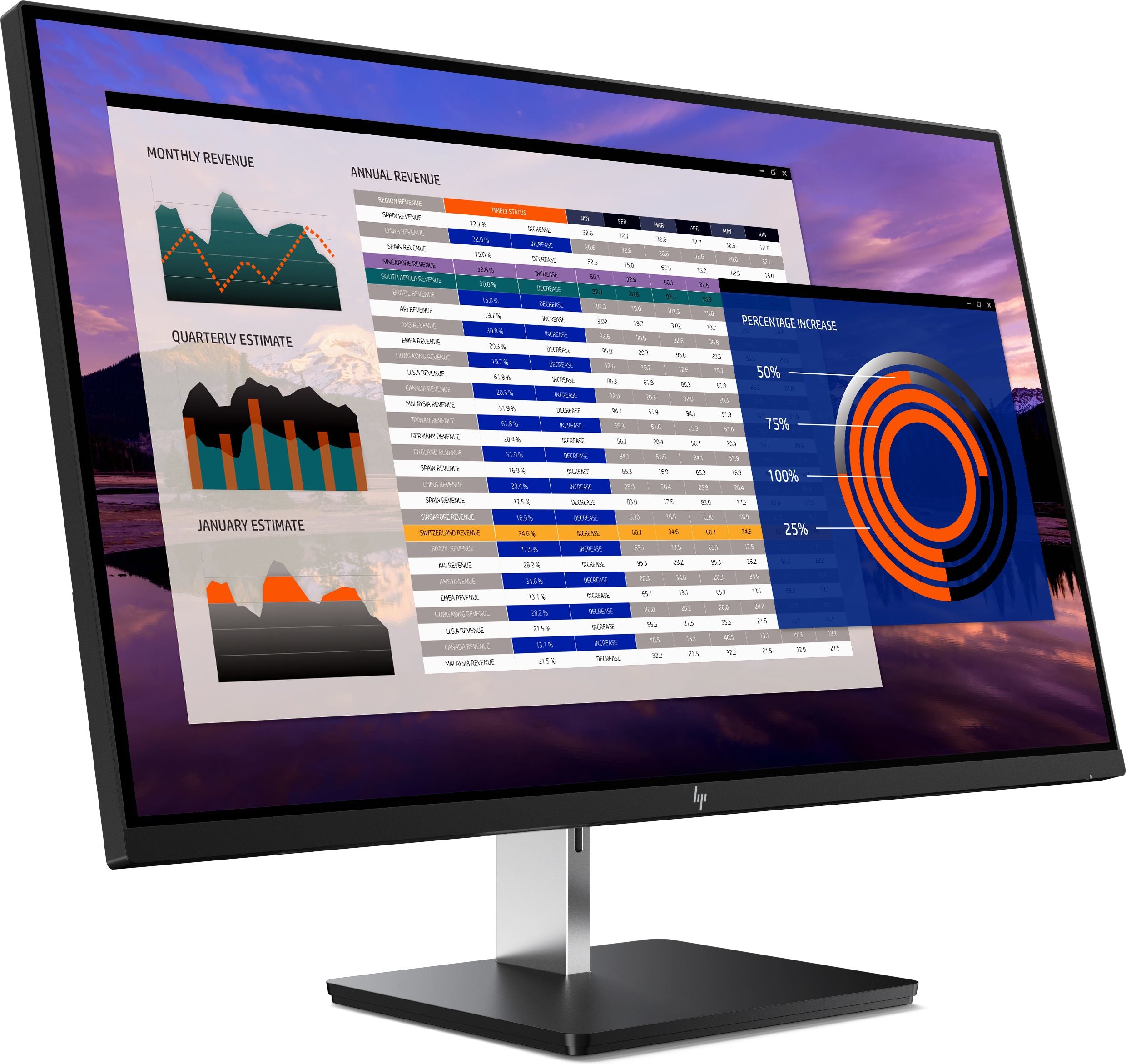 HP EliteDisplay S270n 27" 4K UHD Monitor, LED Display, 16:9, 5.4MS, 10M:1-Contrast - 2PD37A8#ABA
