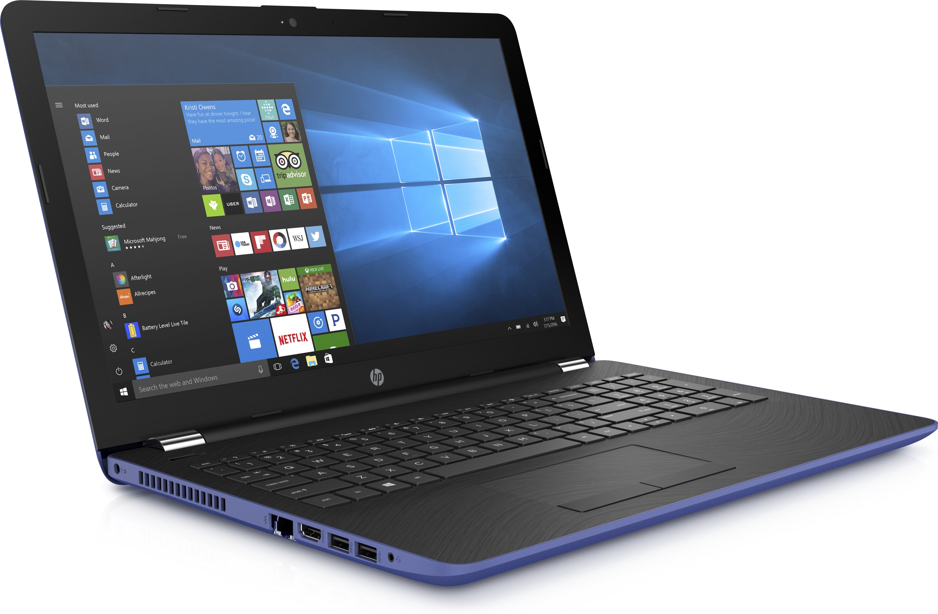 HP 15-bs178cl 15.6" HD (Non-Touch) Notebook, Intel i5-8250U, 1.60GHz, 12GB RAM, 2TB HDD, Windows 10 Home-64 Bit- 2PE22UA#ABA
