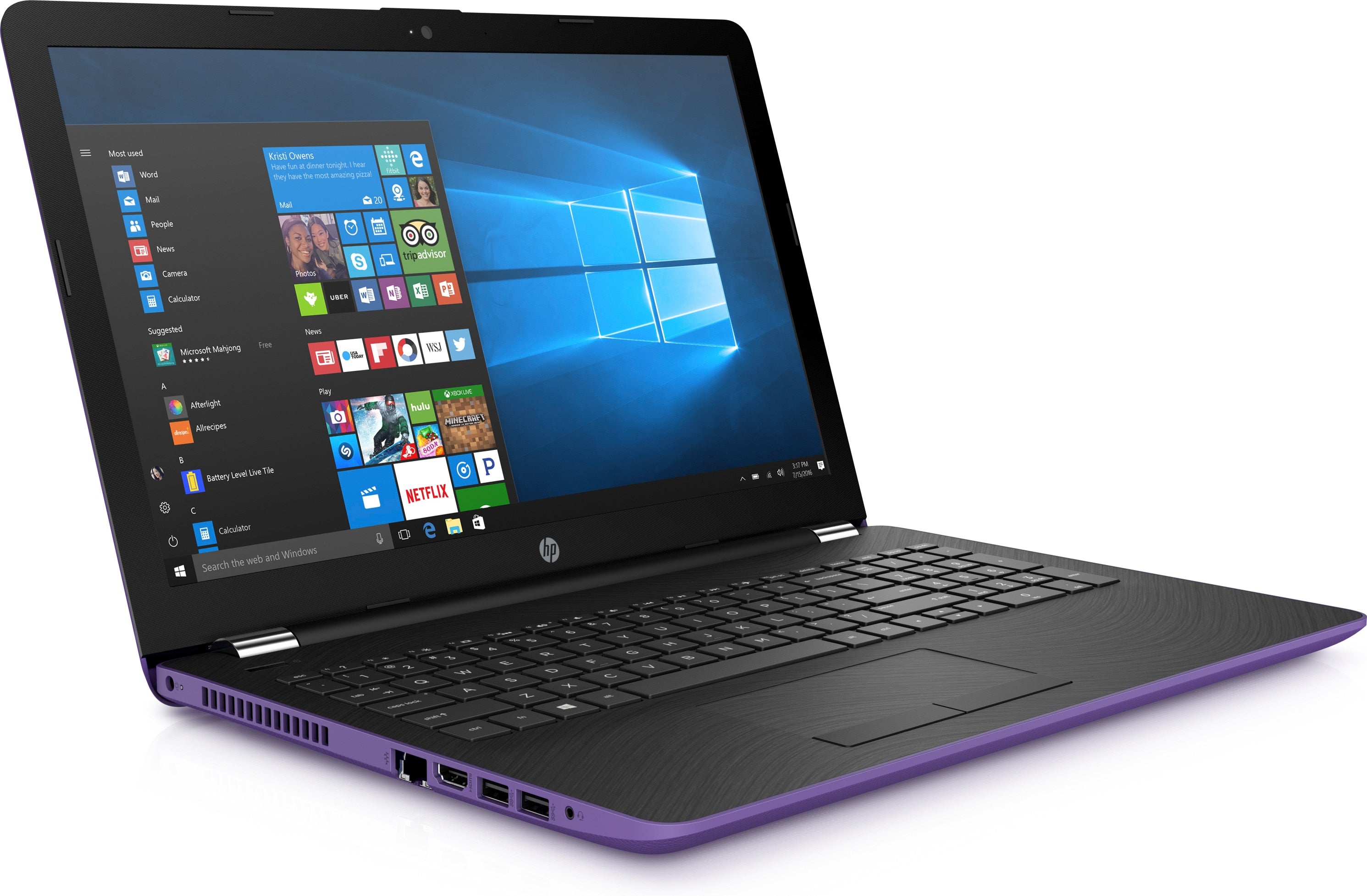 HP 15-bs188cl 15.6" HD (Non-Touch) Notebook, Intel i5-8250U, 1.60GHz, 12GB RAM, 2TB HDD, Windows 10 Home-64 Bit- 2PE23UA#ABA