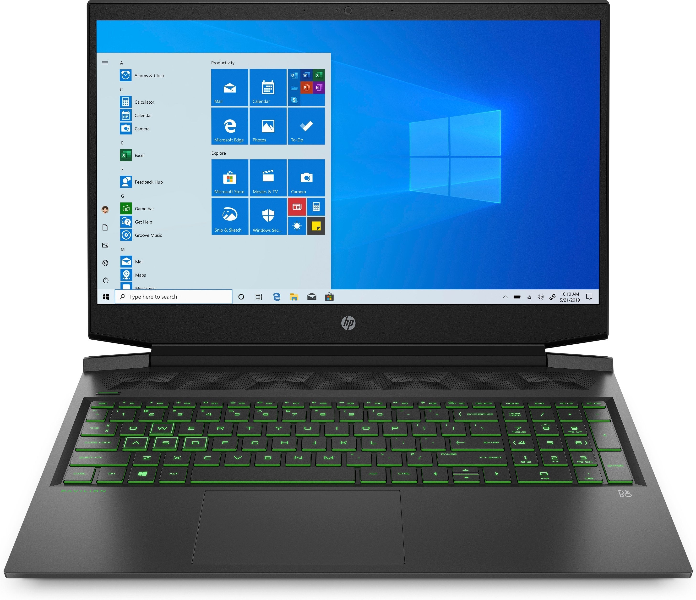 HP Pavilion 16-a0045nr 16.1" FHD Gaming Notebook, Intel i5-10300H, 2.50GHz, 8GB RAM, 256GB SSD, Win10H - 201W6UA#ABA