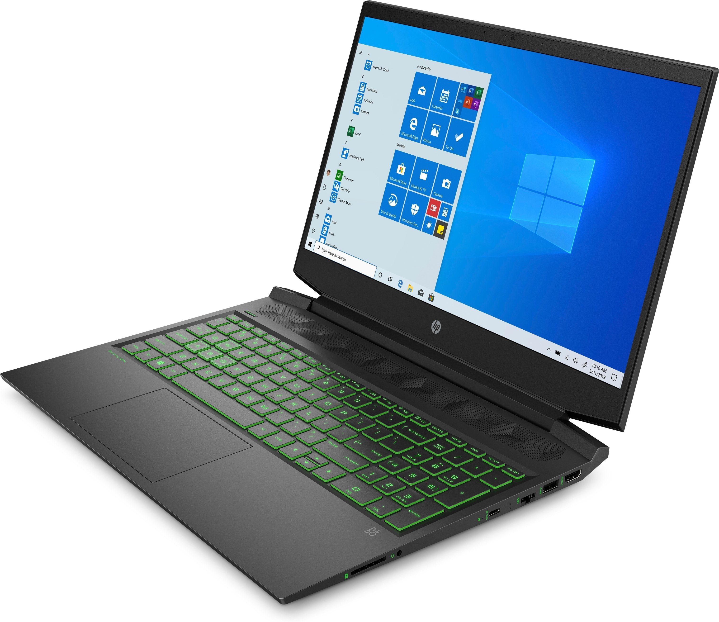 HP Pavilion 16-a0045nr 16.1" FHD Gaming Notebook, Intel i5-10300H, 2.50GHz, 8GB RAM, 256GB SSD, Win10H - 201W6UA#ABA