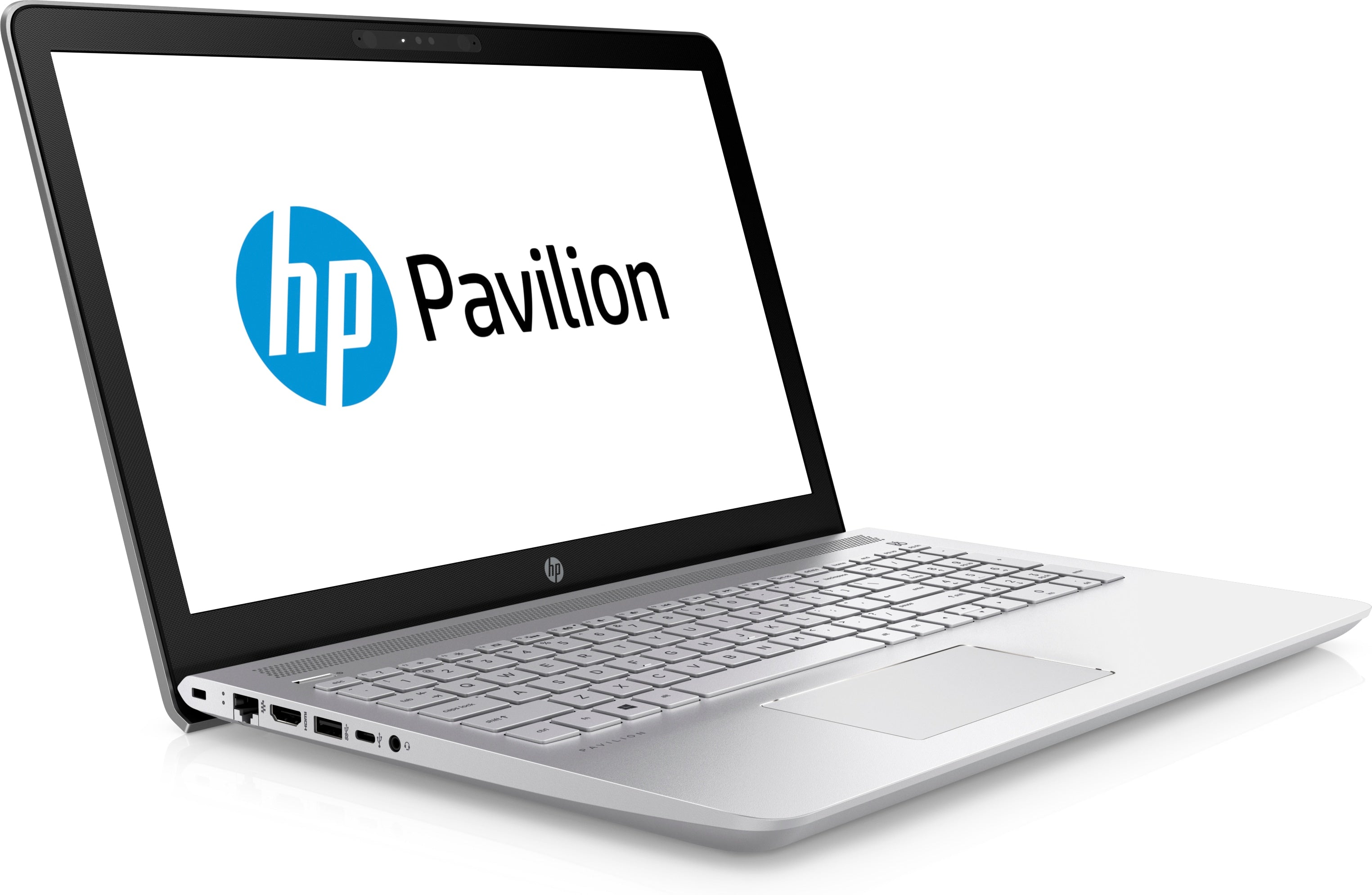 HP Pavilion 15-cc112cl 15.6" FHD (Touchscreen) Laptop, Intel Core i7-8550U, 1.80GHz, 12GB RAM, 1 TB SATA, Windows 10 Pro 64-Bit, Mineral Silver & Natural Silver- 2SS19UA#ABA