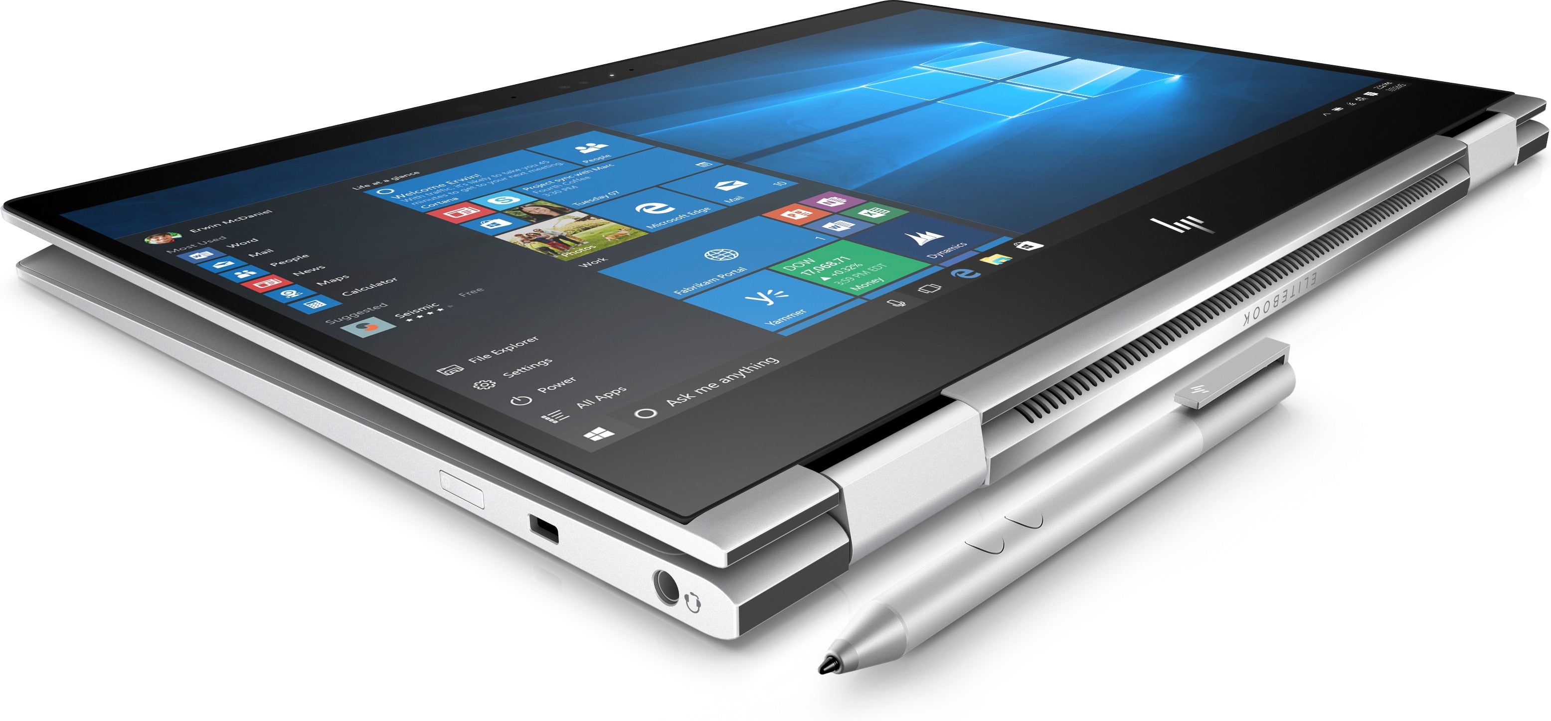 HP EliteBook x360 1020 G2 Touchscreen Notebook, Intel Core i5, 2.50GHz, 8GB RAM, 128GB SSD, Windows 10 Pro - 2UN95UTR#ABA (Certified Refurbished)