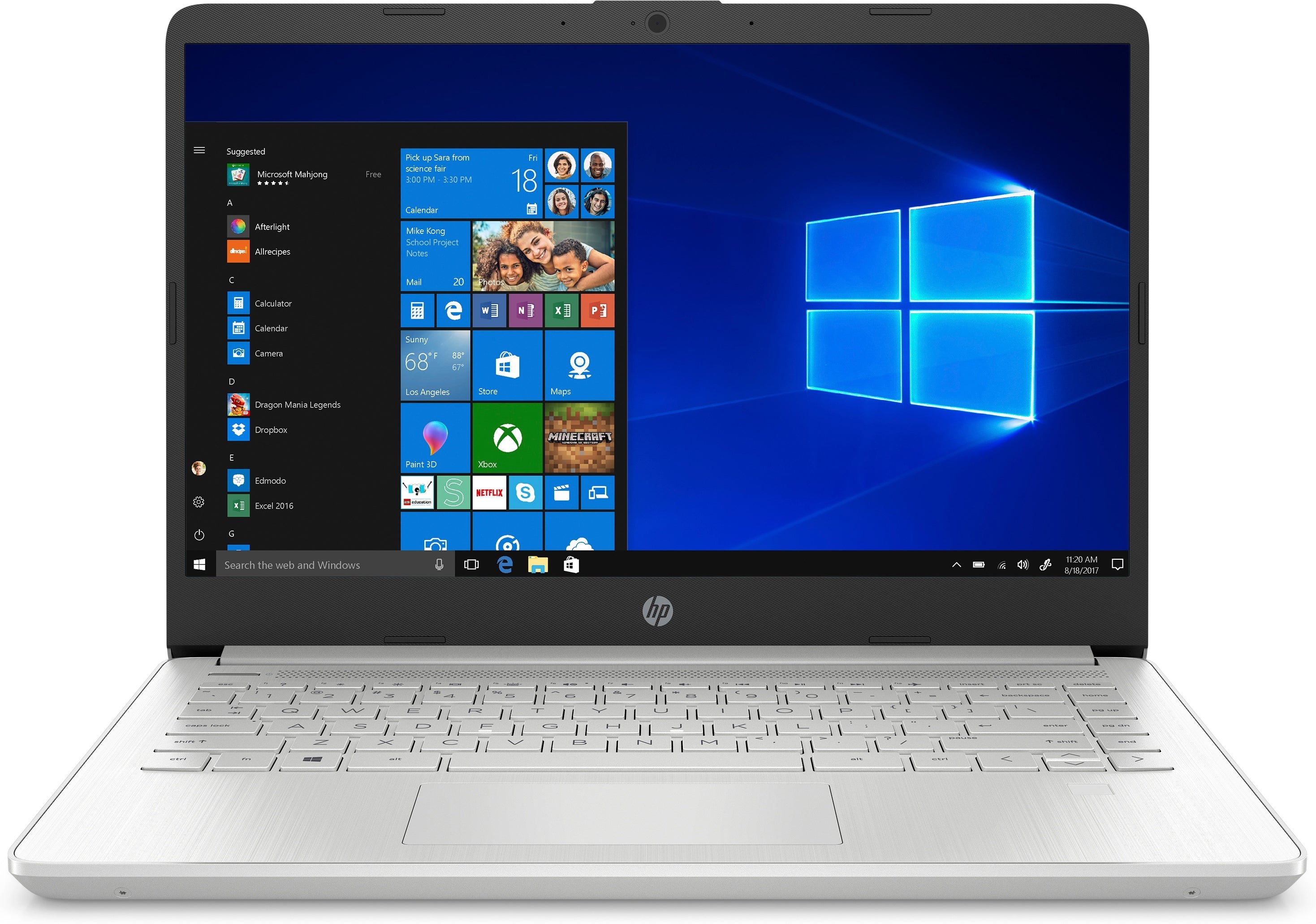 HP 14-dq2053cl 14" FHD Notebook, Intel i3-1125G4, 2.0GHz, 8GB RAM, 256GB SSD, Win10HS - 50V33UA#ABA