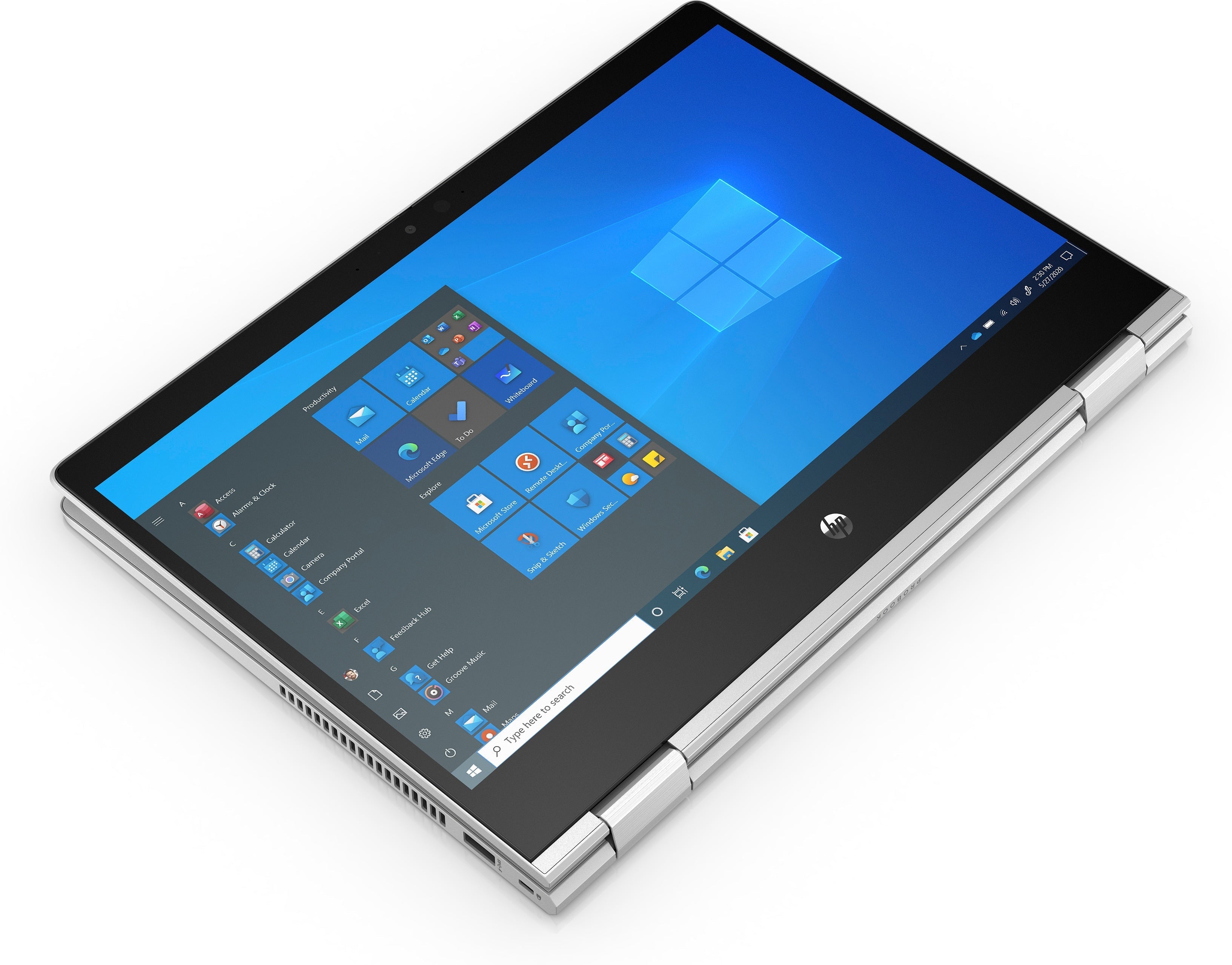 HP ProBook x360 435 G8 13.3" FHD Convertible Notebook, AMD Ryzen 3 5400U, 1.90GHz, 8GB RAM, 256GB SSD, Win10Pro - 4J217UT#ABA