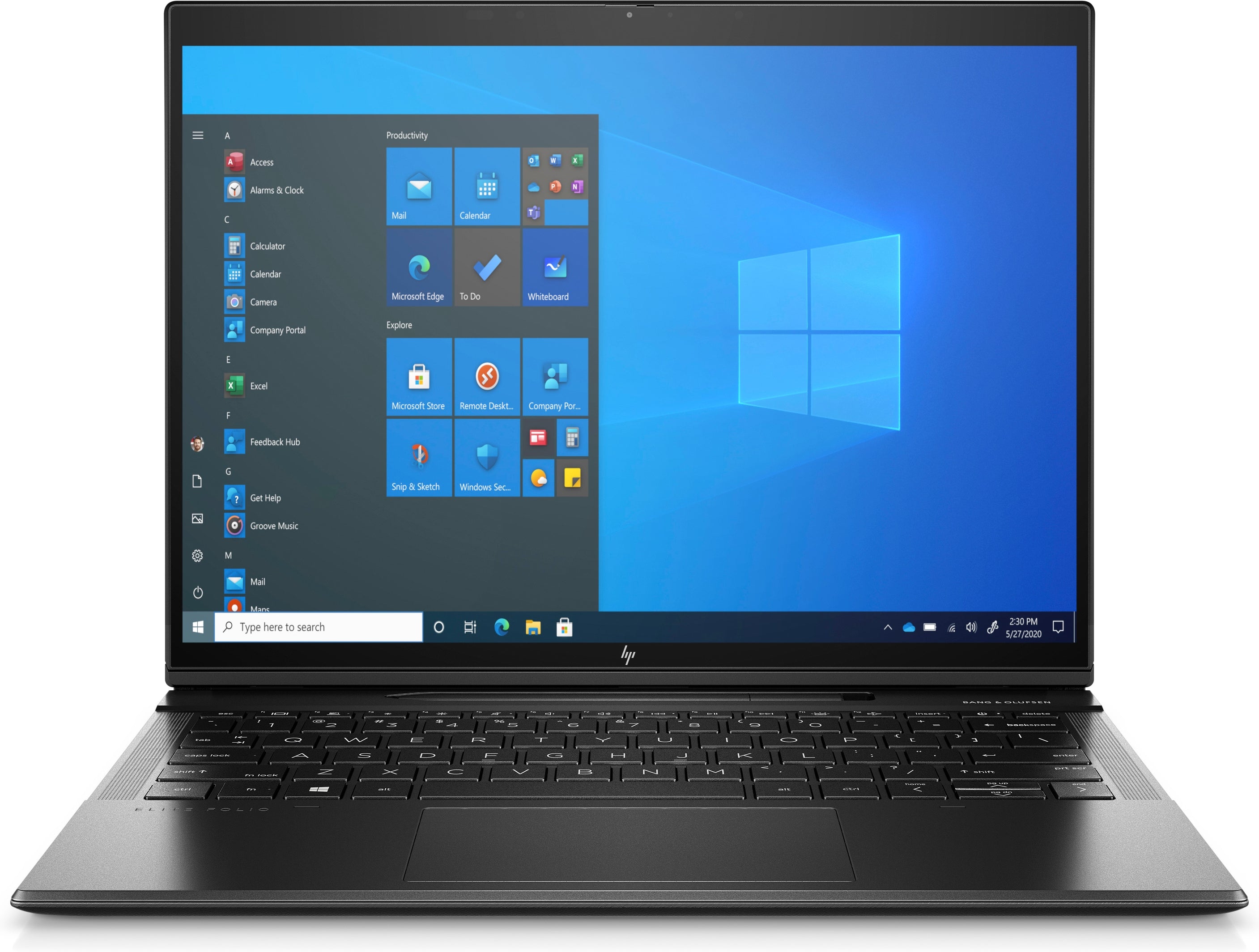 HP Elite Folio 13.5" WUXGA+ Convertible Notebook, Qualcomm Snapdragon, 3.0GHz, 16GB RAM, 256GB SSD, Win10P - 3F7F3UT#ABA