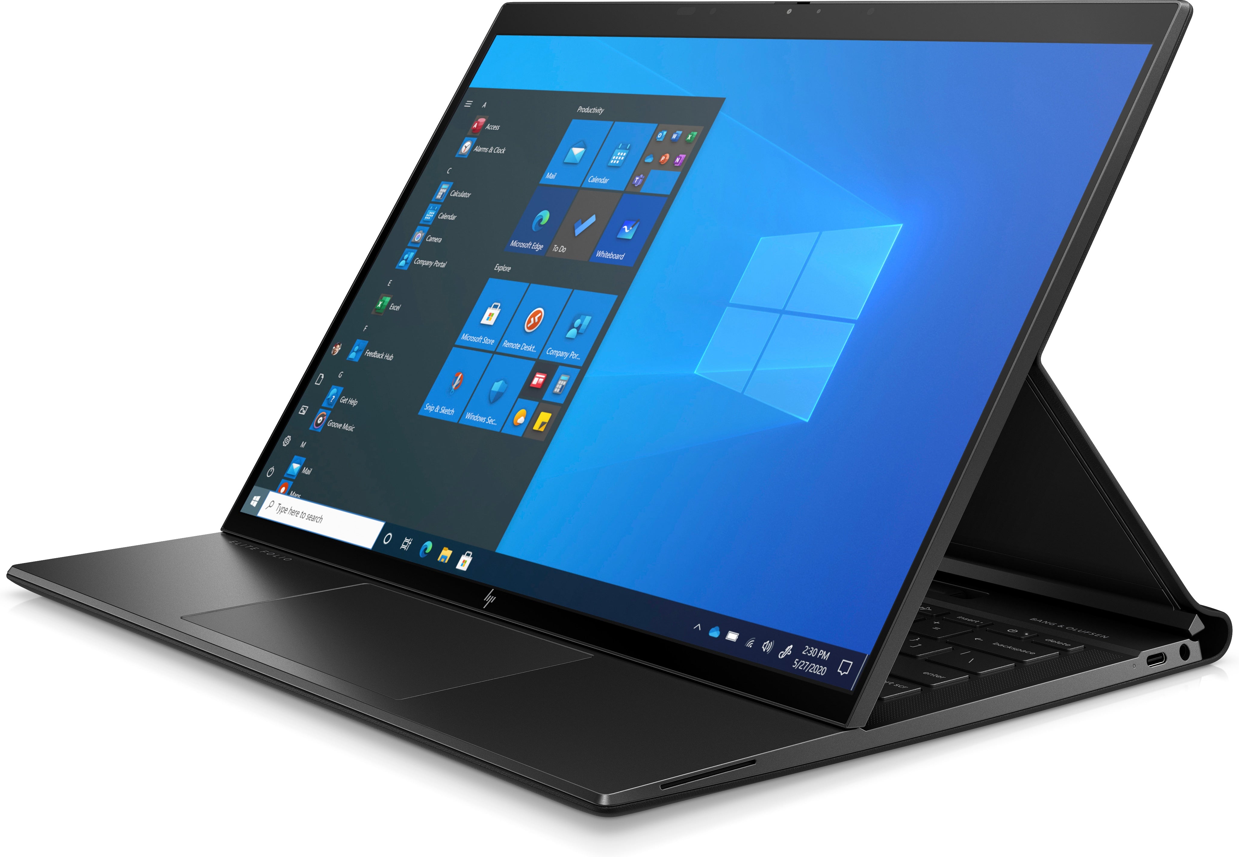 HP Elite Folio 13.5" WUXGA+ Convertible Notebook, Qualcomm Snapdragon, 3.0GHz, 16GB RAM, 256GB SSD, Win10P - 3F7F3UT#ABA