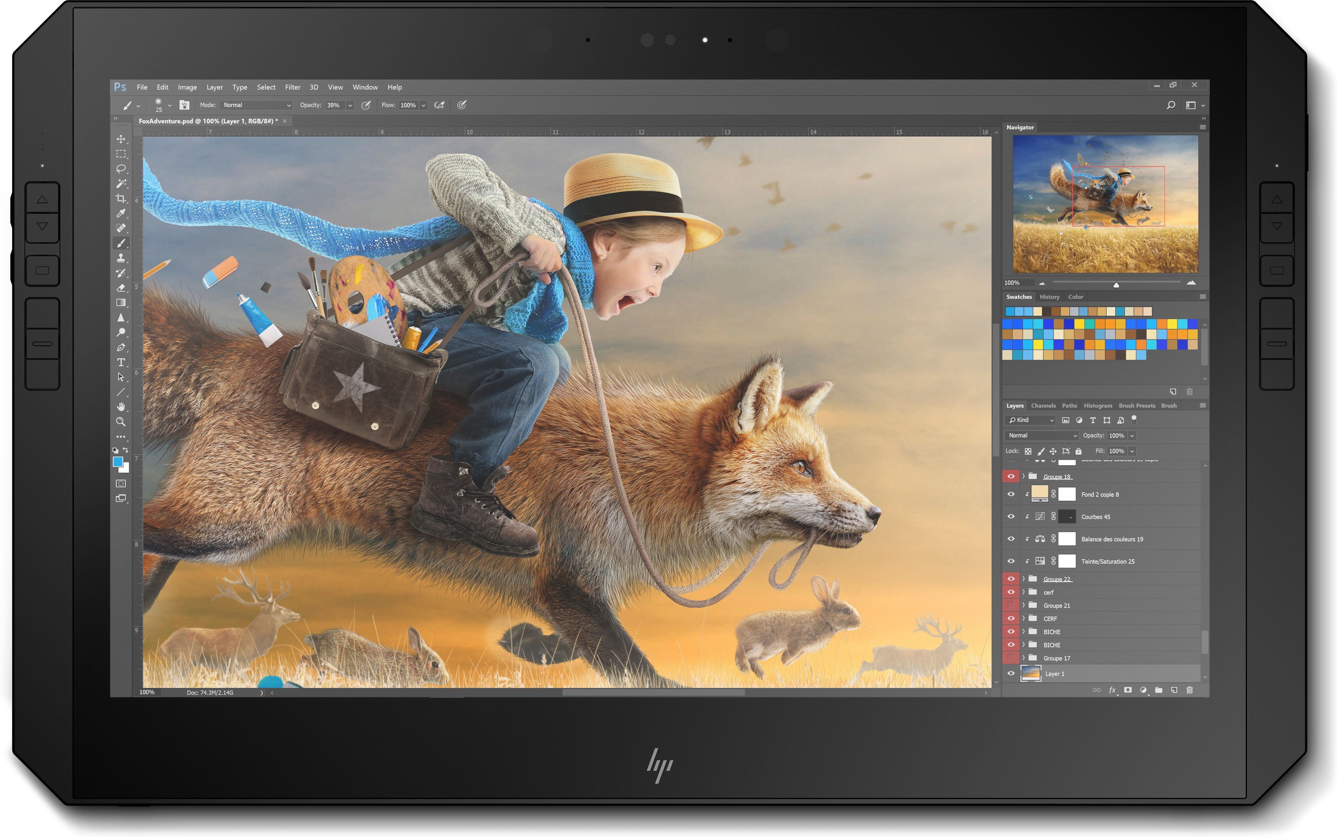 HP Zbook x2 G4 14" 4K UHD (Touchscreen) Detachable Mobile Workstation, Intel Core i7-7500U, 2.70GHz, 8GB RAM, 256GB SSD, Windows 10 Pro 64-Bit - 3FB85UT#ABA
