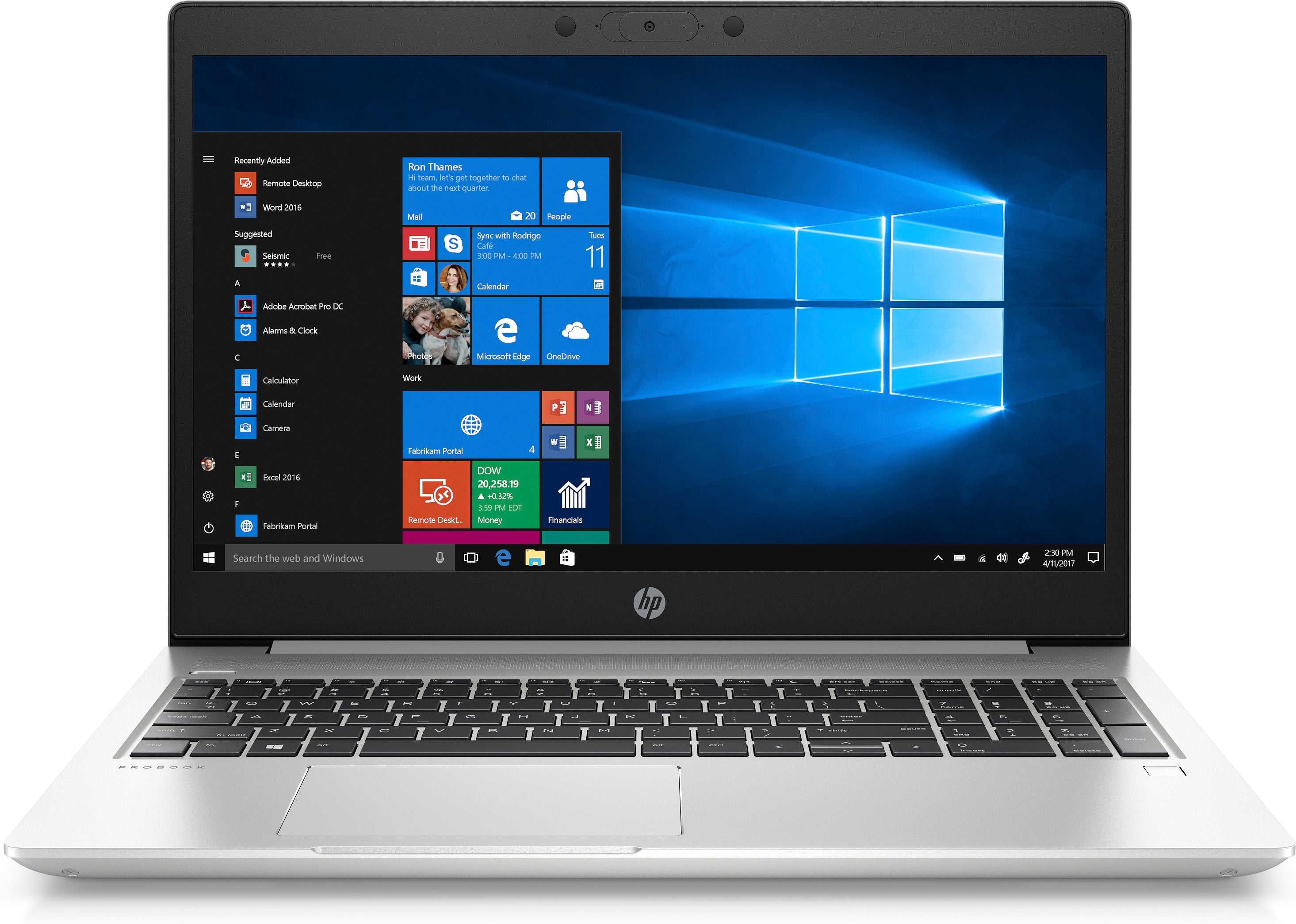HP ProBook 455-G7 15.6" FHD (NonTouch) Notebook, AMD:R7-4700U, 2.0GHz, 8GB RAM, 256GB SSD, Win10P - 3G372UT#ABA