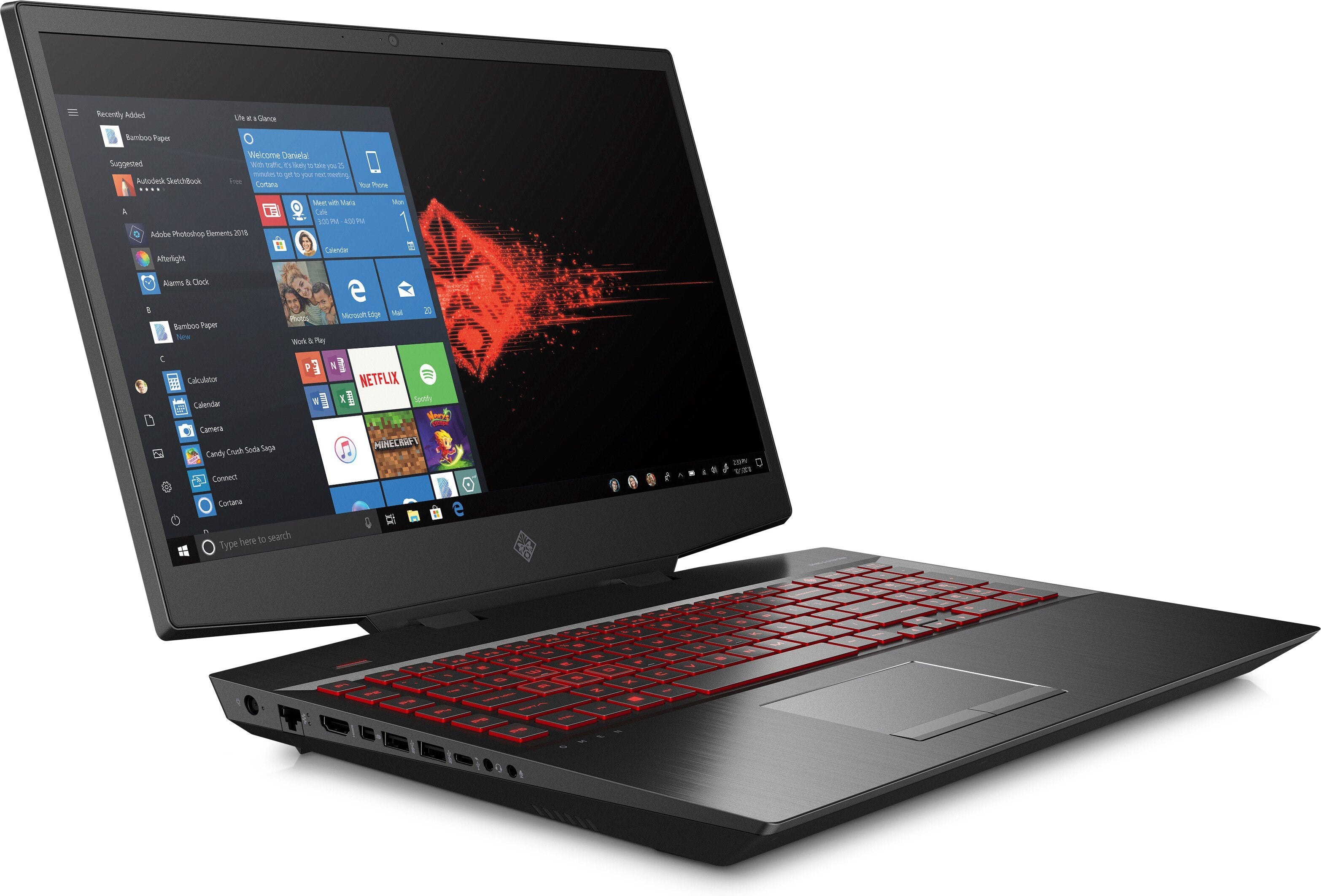 HP OMEN 17-cb1097nr 17.3" FHD Laptop, Intel i7-10750H, 16GB RAM, 1TB HDD, 512GB SSD, Win10H - 3G430UA#ABA (Certified Refurbished)