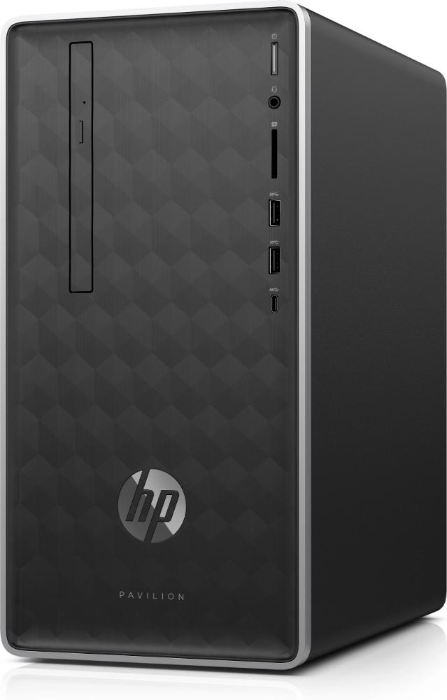 HP Pavilion 590-a0009 Mini Tower Desktop PC, AMD A9-9425, 3.10GHz, 8GB RAM, 1TB HDD, Windows 10 Home 64-Bit - 3LA42AA#ABL (Certified Refurbished)