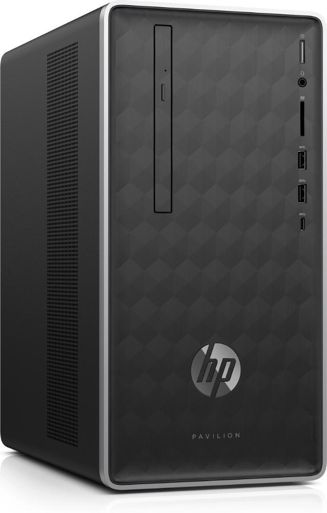 HP Pavilion 590-a0009 Mini Tower Desktop PC, AMD A9-9425, 3.10GHz, 8GB RAM, 1TB HDD, Windows 10 Home 64-Bit - 3LA42AA#ABL (Certified Refurbished)