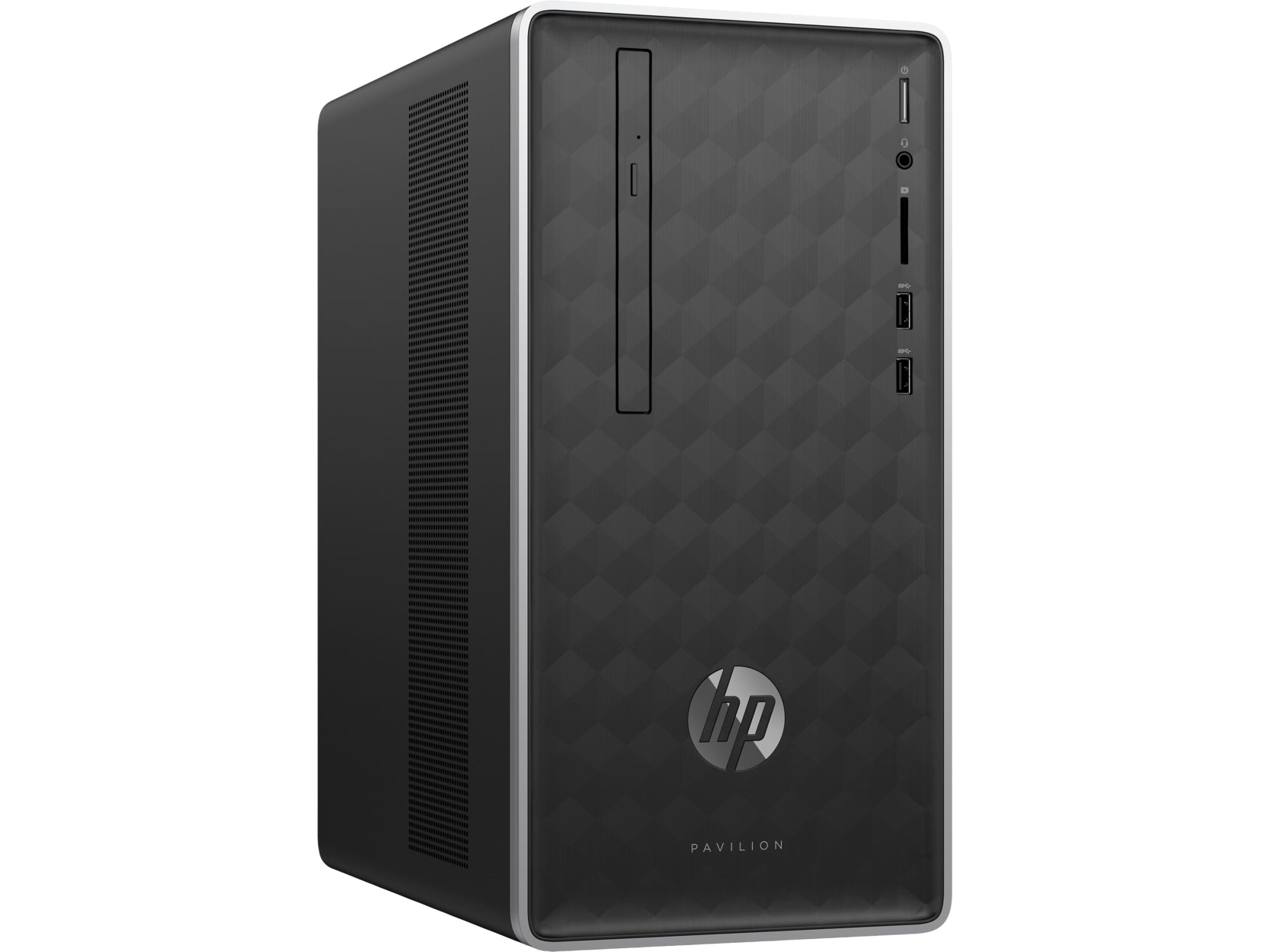 HP Pavilion 590-p0024 Desktop Mini Tower PC, AMD Ryzen 3 2200G, 3.5 GHz, 8GB RAM, 1TB HDD SATA, Windows 10 Home- 64Bit - 3LA53AA#ABA (Certified Refurbished)