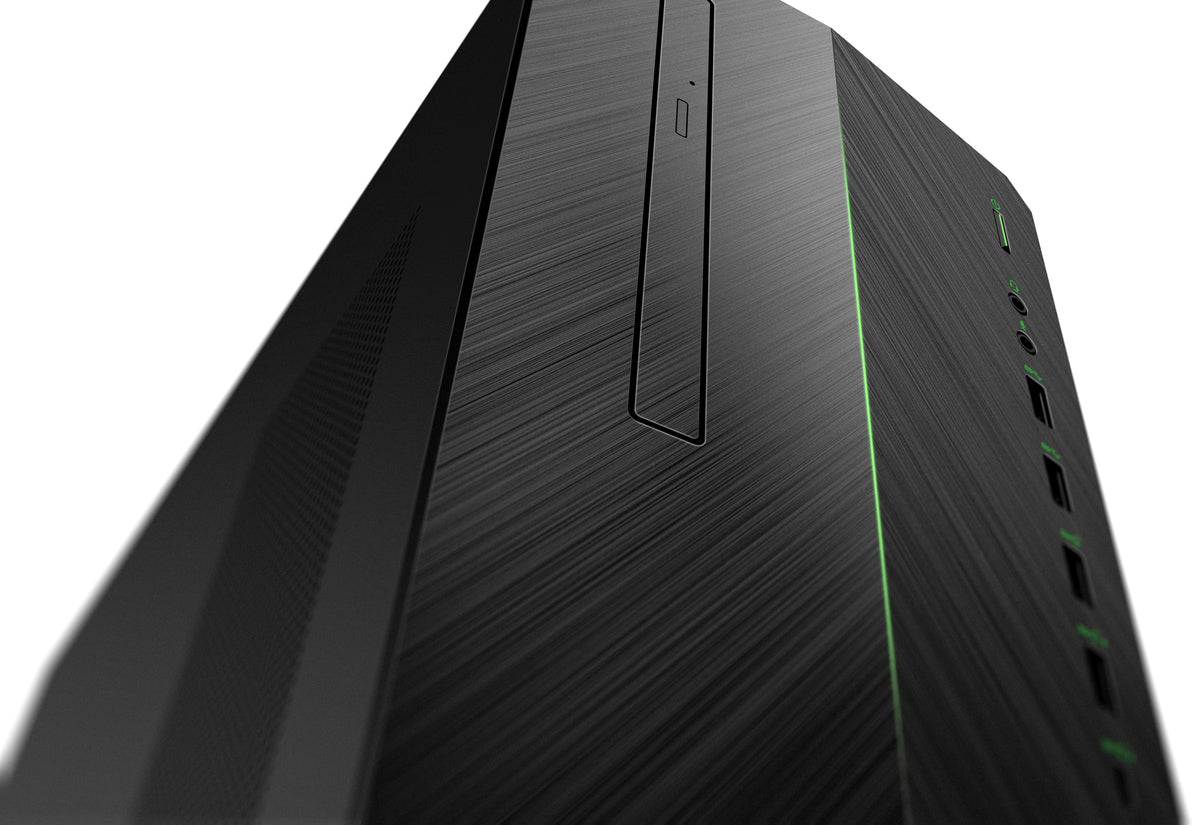 HP Pavilion 790-0019 Gaming Desktop Tower PC, Intel Core i5, 2.80GHz, 16GB RAM, 2TB SATA + 256GB SSD, Windows 10 Home 64-bit, Shadow Black- 3LA97AA#ABL