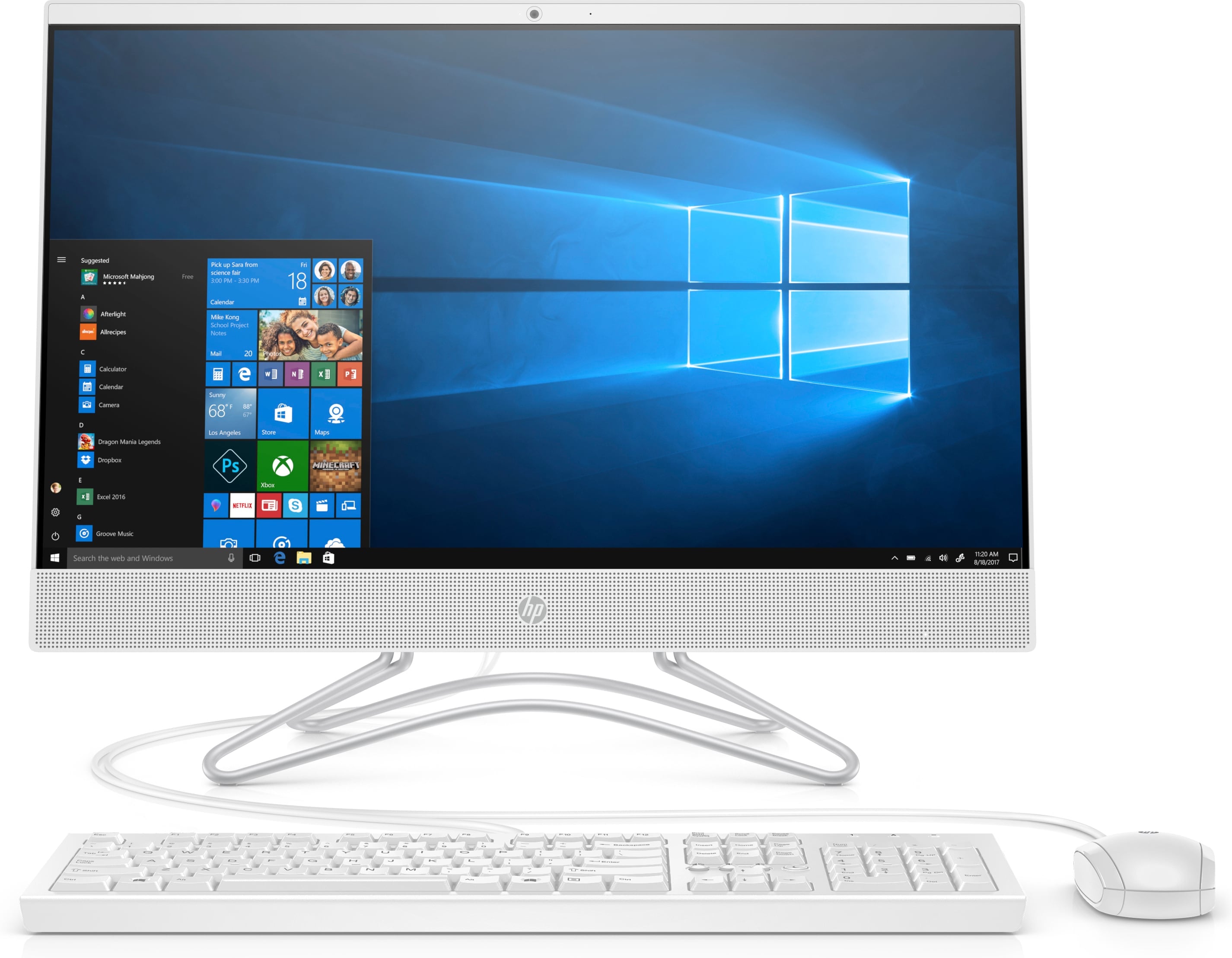 HP 24-g016 All-in-One (Non-Touch) Desktop PC, 24" FHD, Intel Pentium J3710, 1.60 GHz,8GB RAM, 1TB SATA, Win 10 Home, V8N99AA#ABA