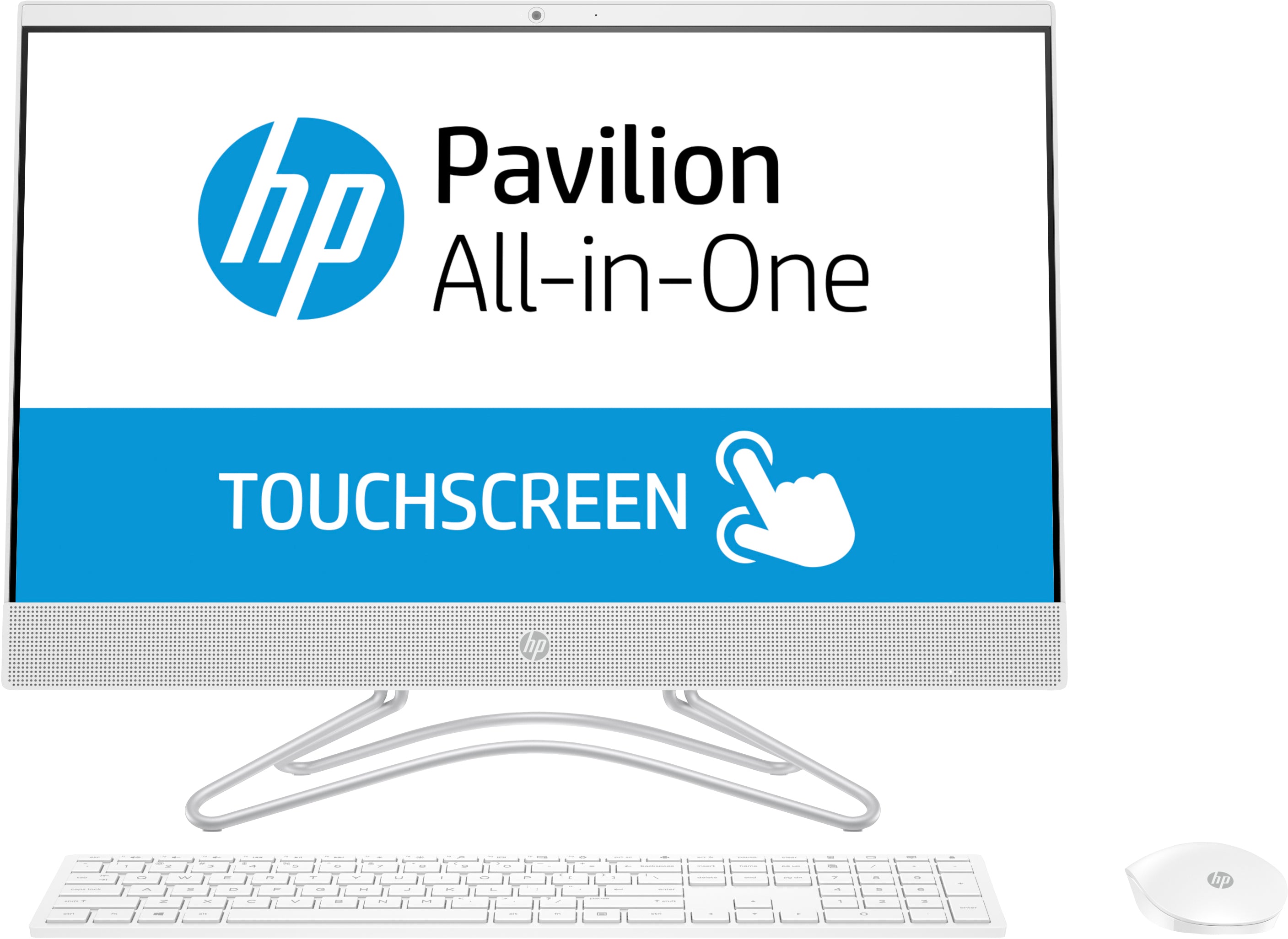 HP 24-f0041 All-in-One Desktop PC, 23.8" FHD (Touchscreen) Display, Intel Core i3, 2.20GHz, 4GB RAM, 1TB HDD, Windows 10 Home 64-Bit- 3LB62AA#ABA (Certified Refurbished)