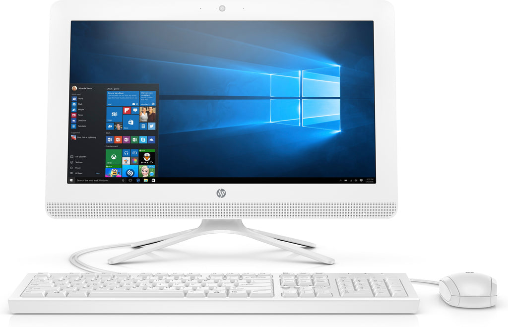 HP 20-c424 19.5" Full HD (Non-Touch) All-in-One Computer, AMD E2-9000, 1.80GHz, 4GB RAM, 1TB SATA, Windows 10 Home 64-Bit - 3LB86AA#ABA (Certified Refurbished)