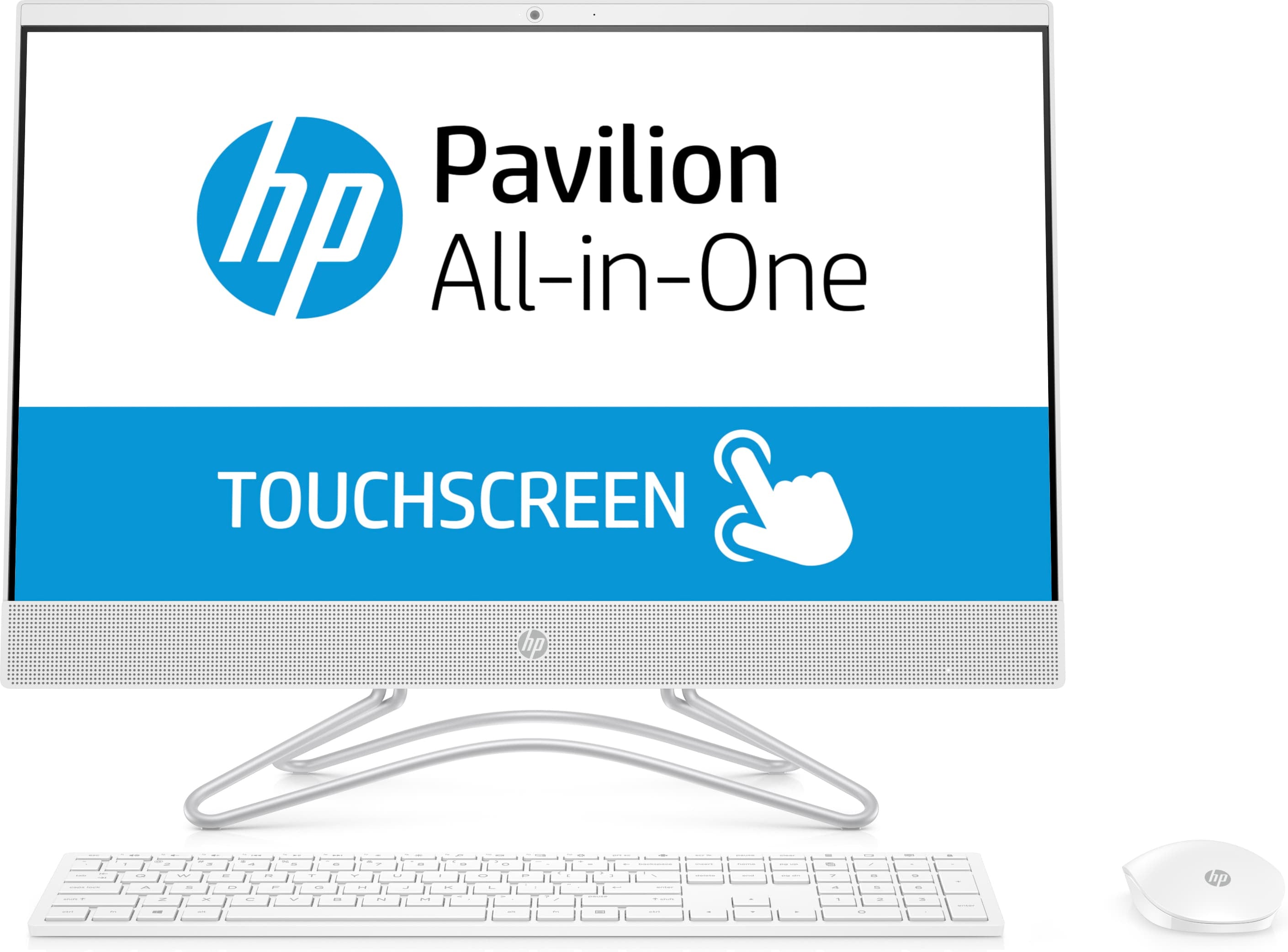 HP 24-f0018cy All-in-One (Touchscreen) Desktop PC, 23.8" FHD, AMD A9-9425, 3.10GHz, 4GB RAM, 1TB HDD, Windows 10 Home 64-Bit, Snow White - 3LC11AA#ABA