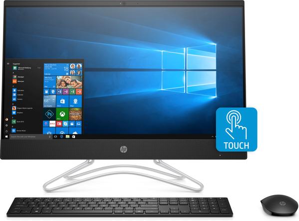 HP 24-f0022cy All-in-One (Touchscreen) Desktop PC, 23.8" FHD, AMD A9-9425, 3.10GHz, 4GB RAM, 1TB HDD, Windows 10 Home 64-Bit, Jet Black - 3LC02AA#ABA (Certified Refurbished)