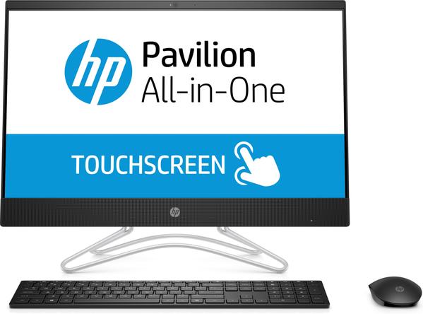 HP 24-f0022cy All-in-One (Touchscreen) Desktop PC, 23.8" FHD, AMD A9-9425, 3.10GHz, 4GB RAM, 1TB HDD, Windows 10 Home 64-Bit, Jet Black - 3LC02AA#ABA (Certified Refurbished)